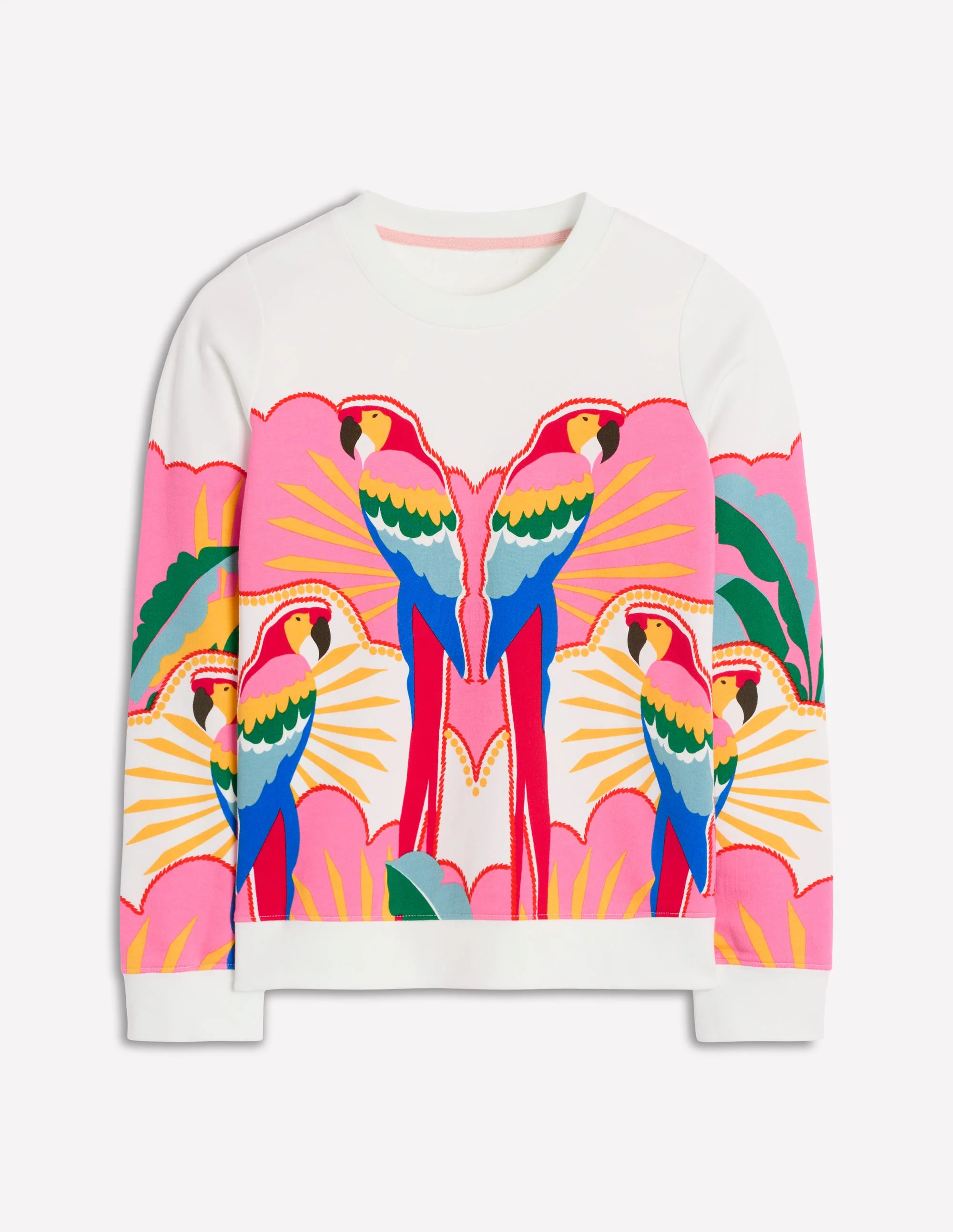 Hannah Printed Sweatshirt-Multi, Paradise Parrot - Image 5
