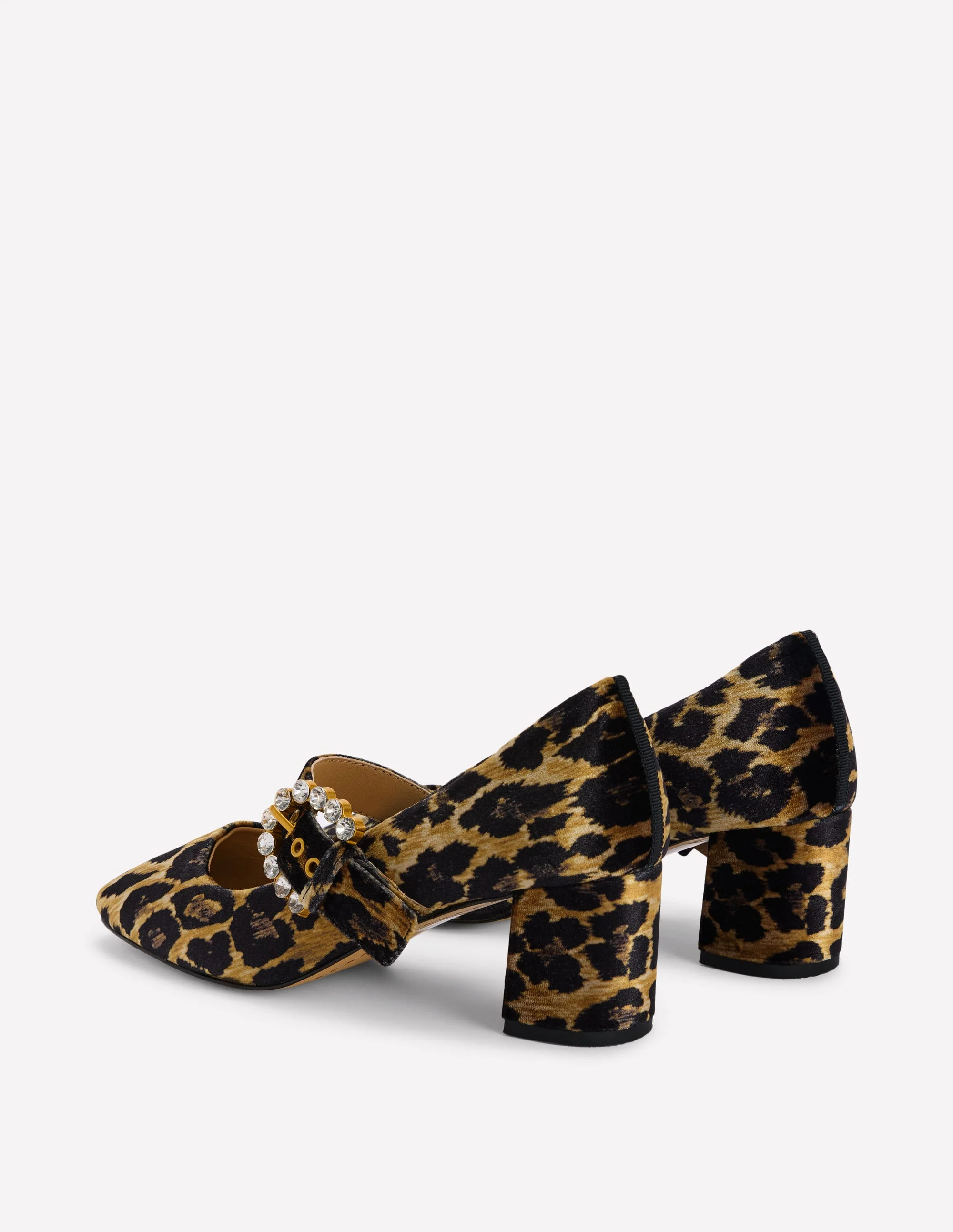 Heeled Buckle Mary Janes-Leopard - Image 7