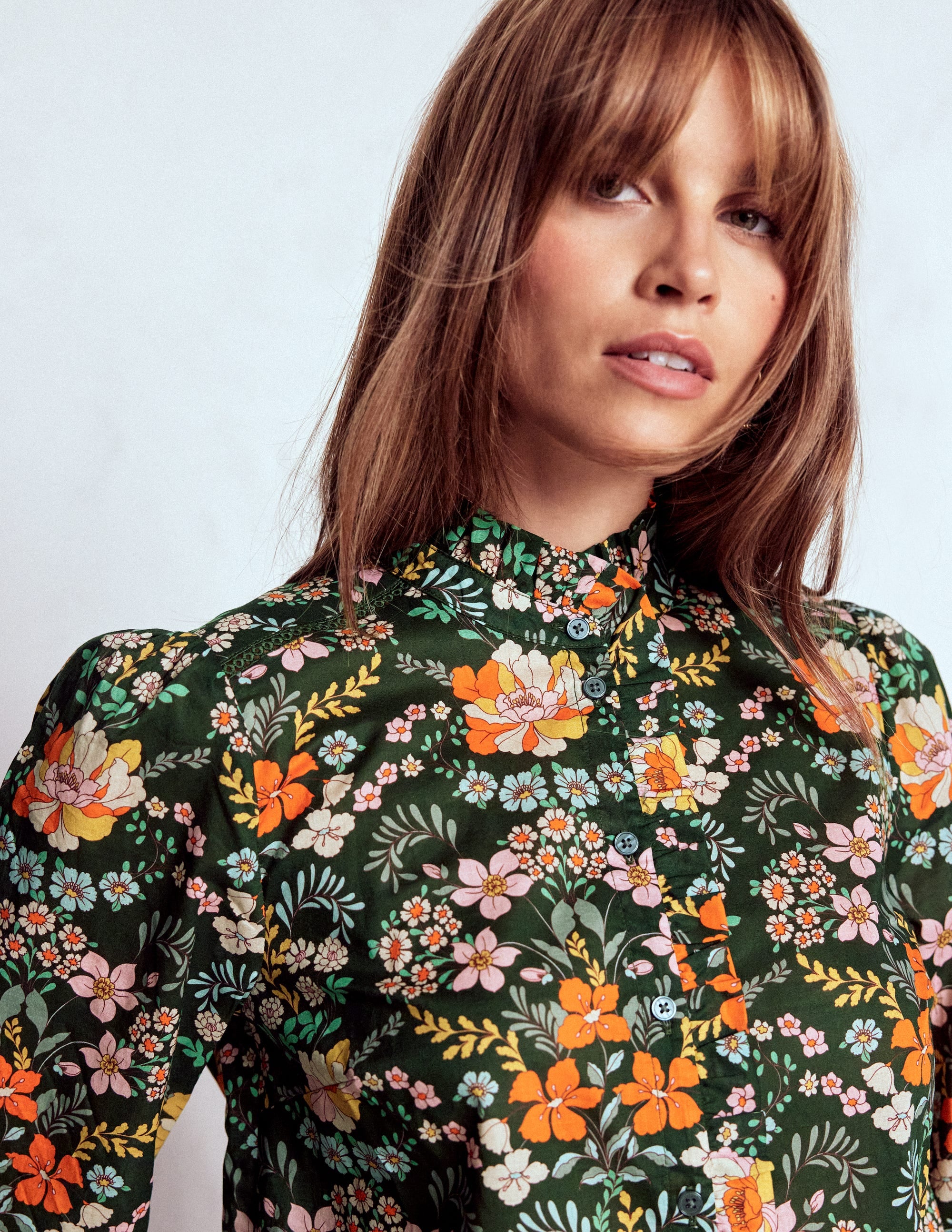 Helena Cotton Top-Forest, Flourishing Garden - Image 2