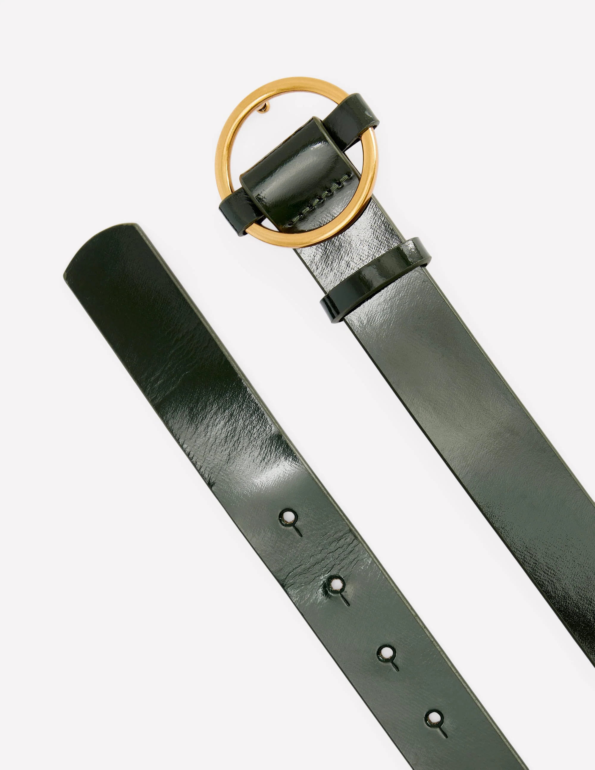 Heritage Classic Belt-Patent Dark Green - Image 3