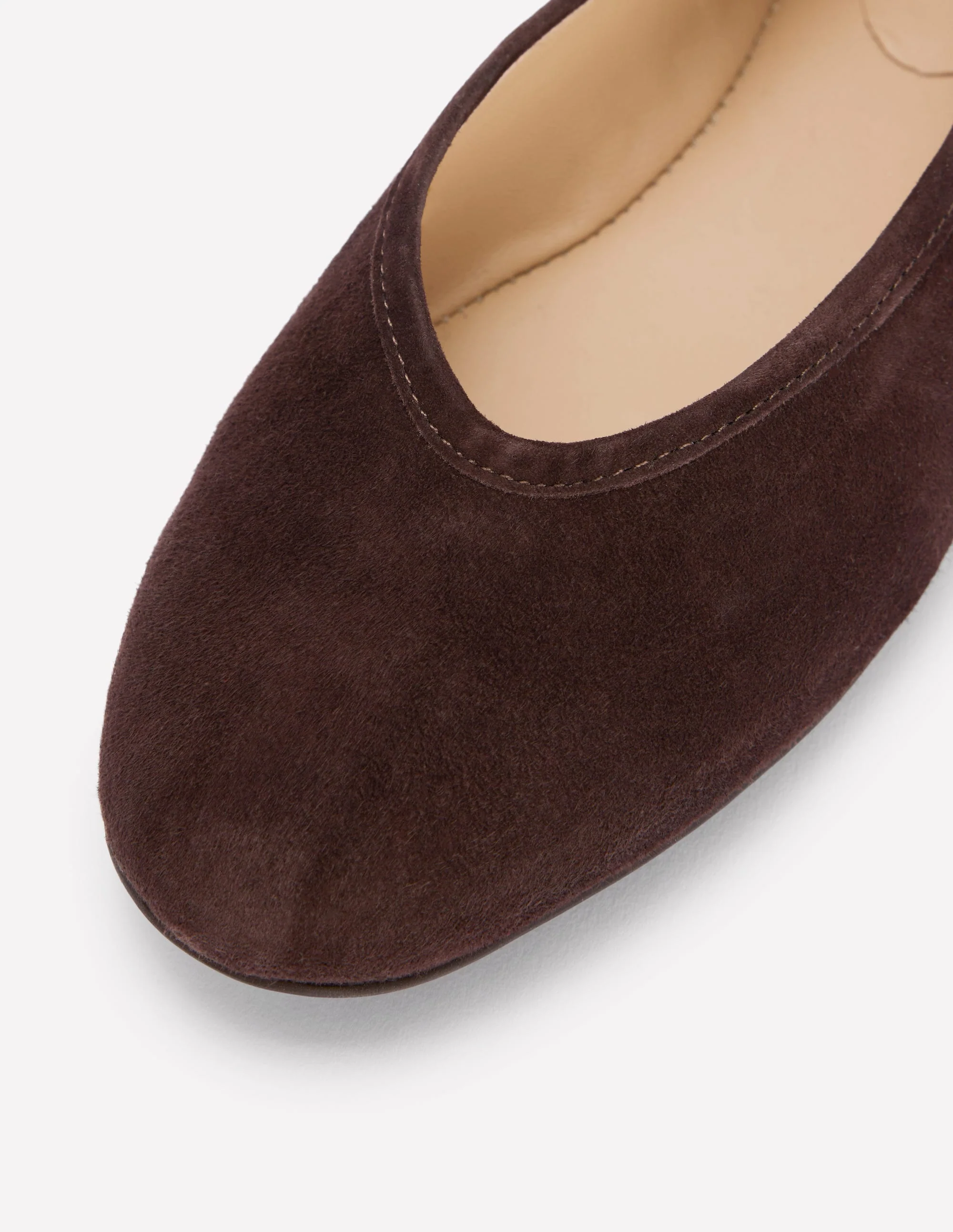 High Cut Ballet Flats-Bitter Chocolate - Image 5