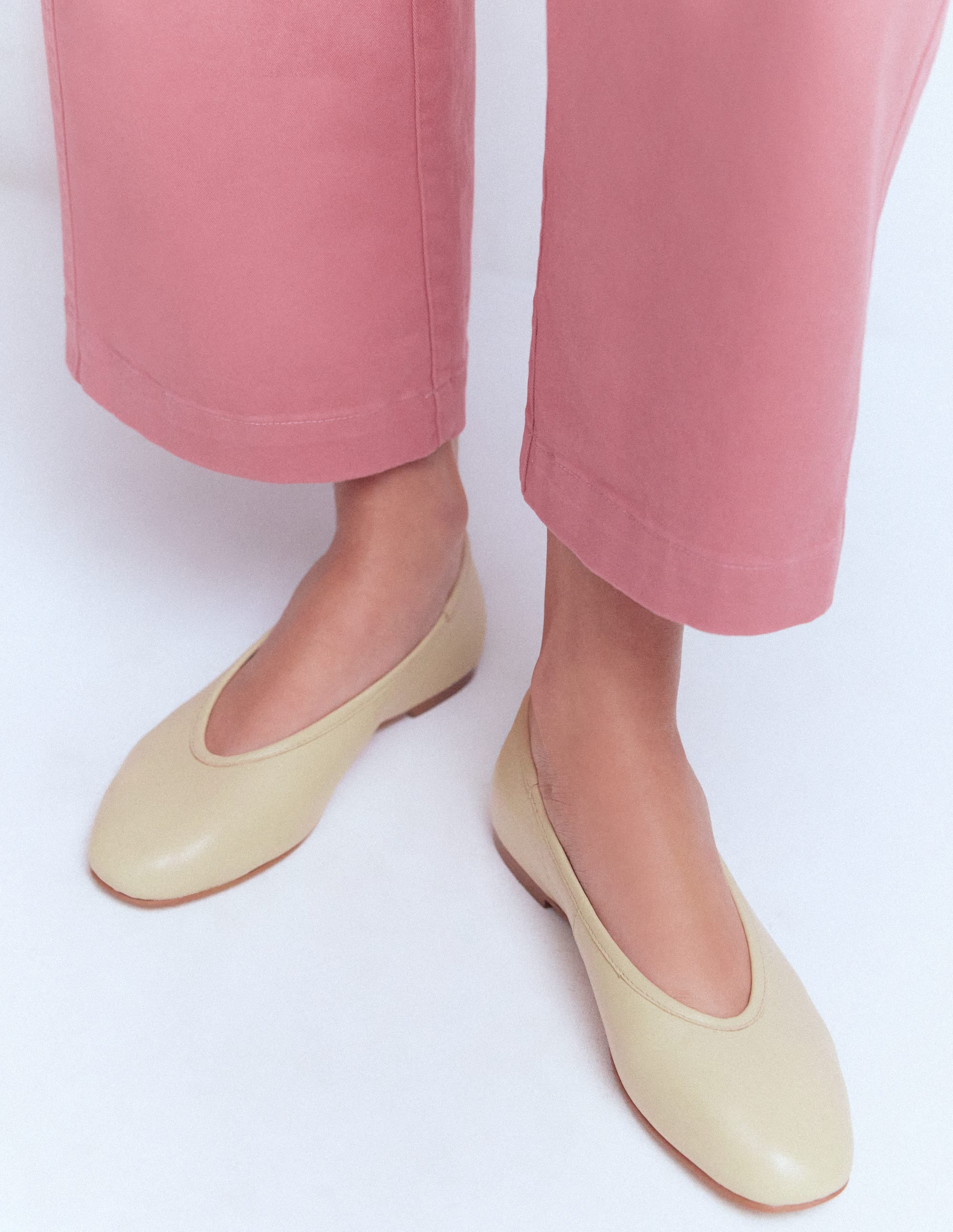 High Cut Ballet Flats-Butter Yellow - Image 2