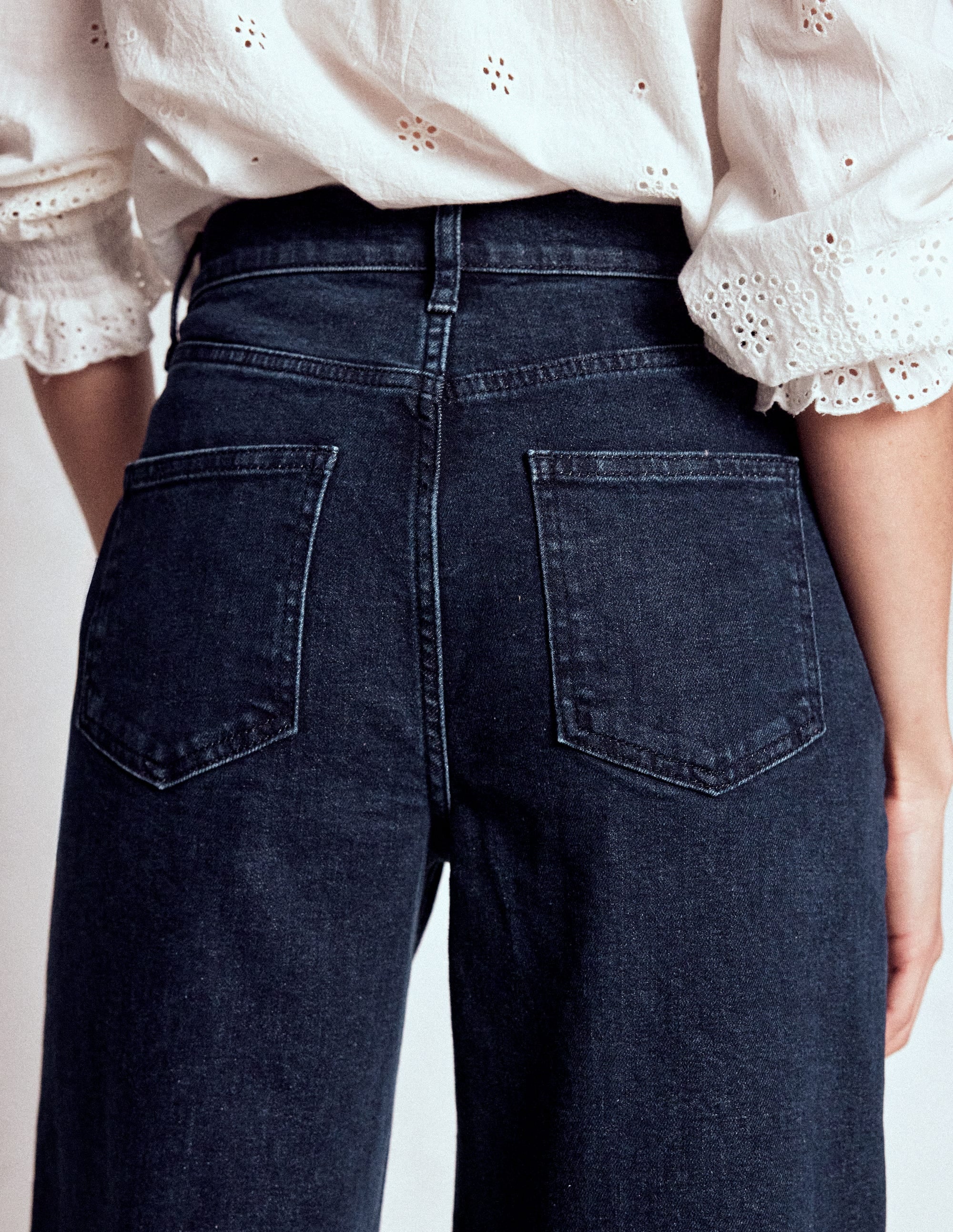 High Rise Clean Wide Jeans-Dark Vintage - Image 2