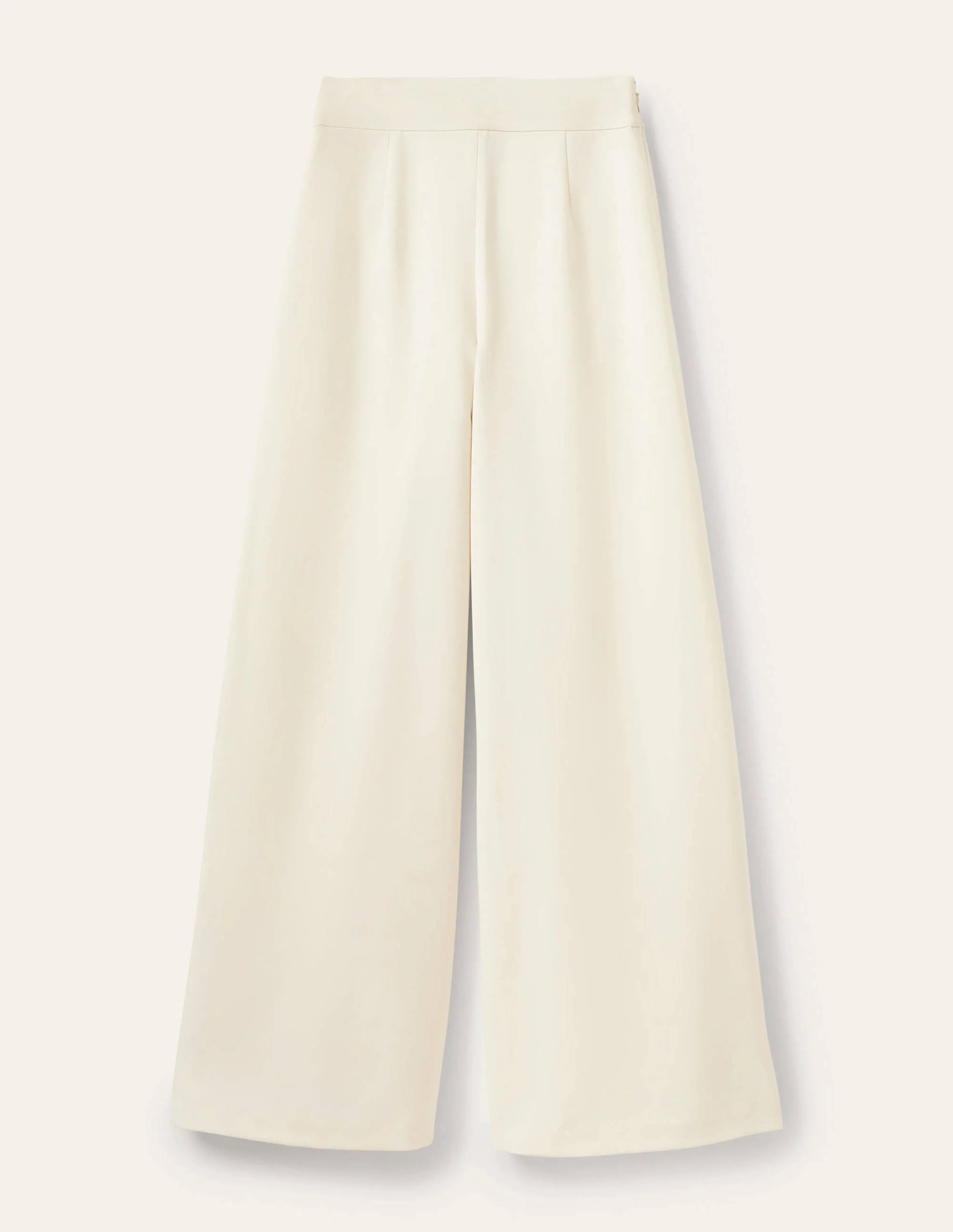 High Waisted Palazzo Trousers-Ivory - Image 9