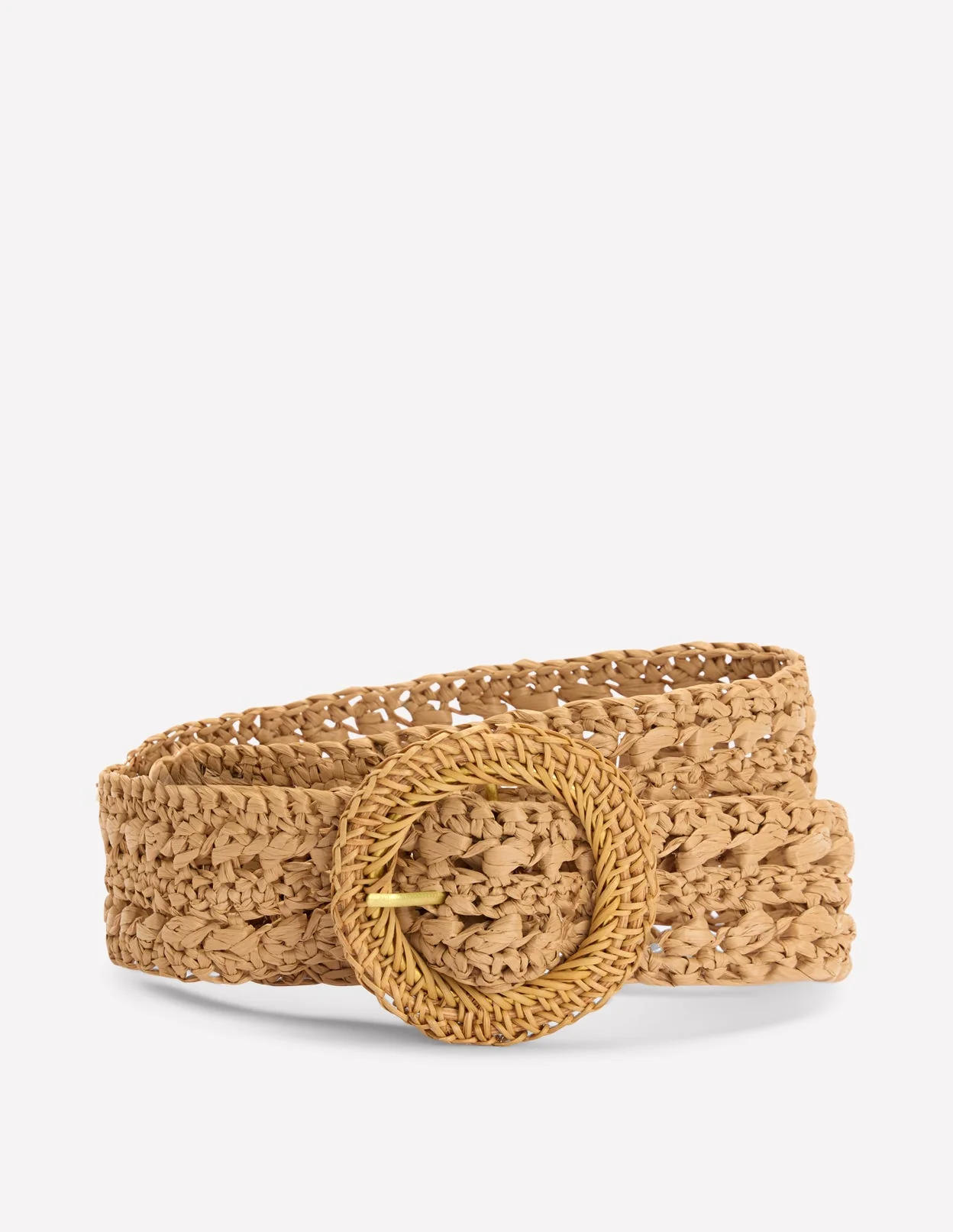 Interest Raffia Belt-Natural - Image 2