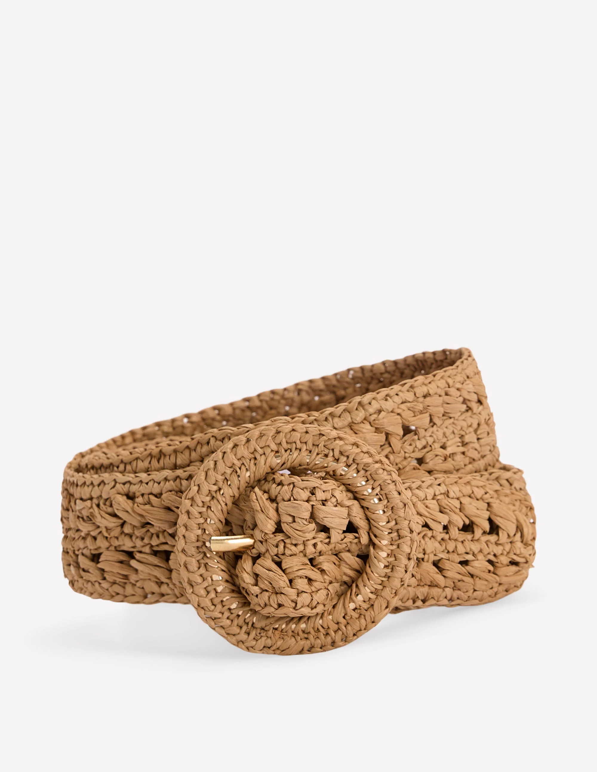 Interest Raffia Belt-Natural - Image 2
