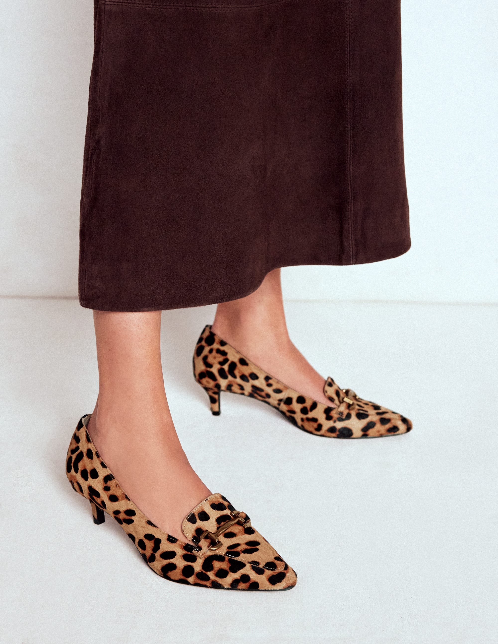 Iris Heel Snaffle Point Loafer-Leopard - Image 2