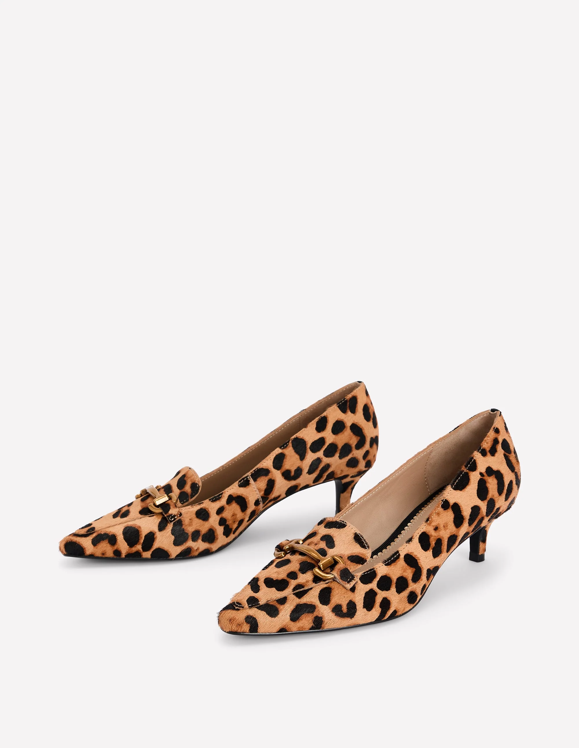 Iris Heel Snaffle Point Loafer-Leopard - Image 3