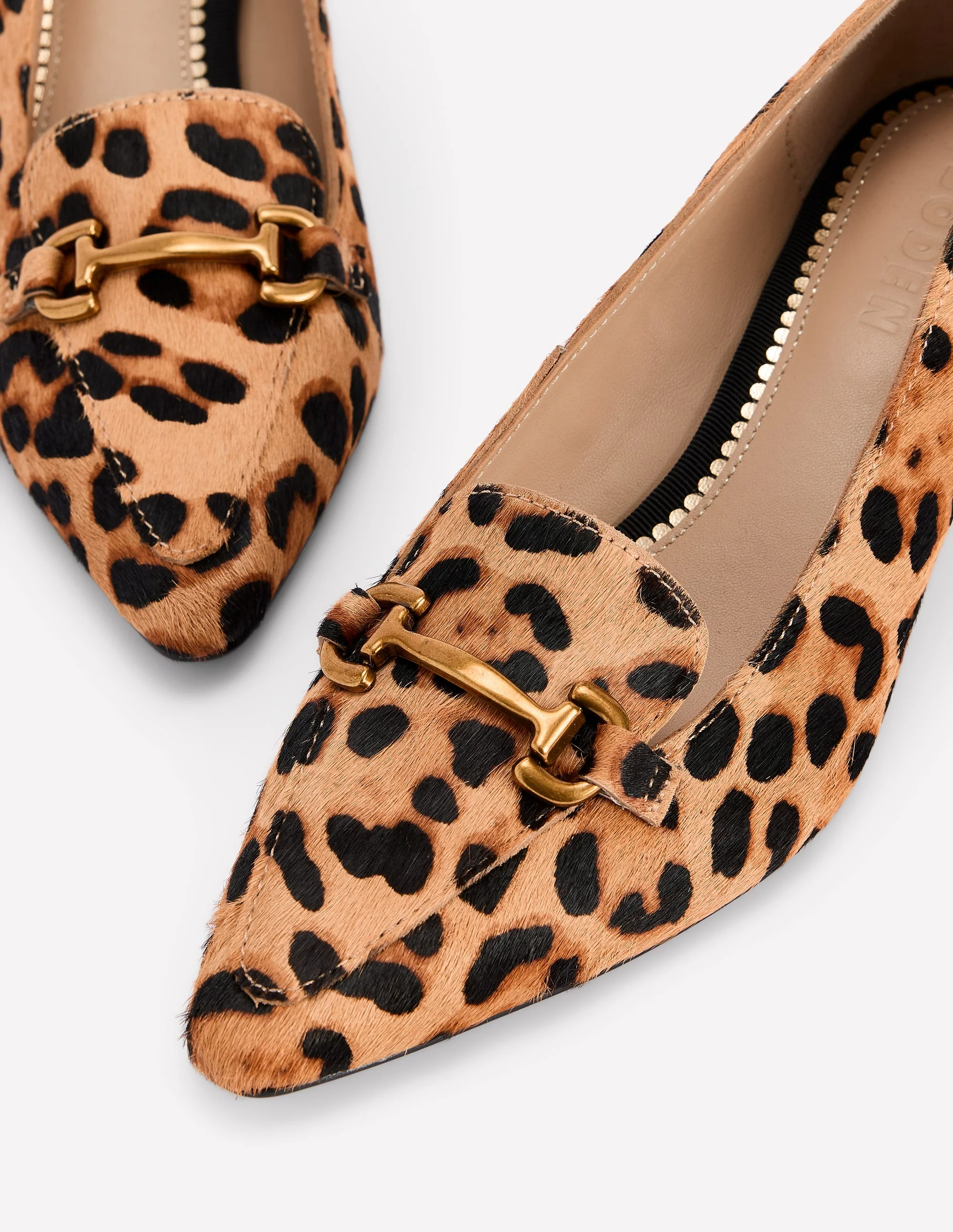 Iris Heel Snaffle Point Loafer-Leopard - Image 4