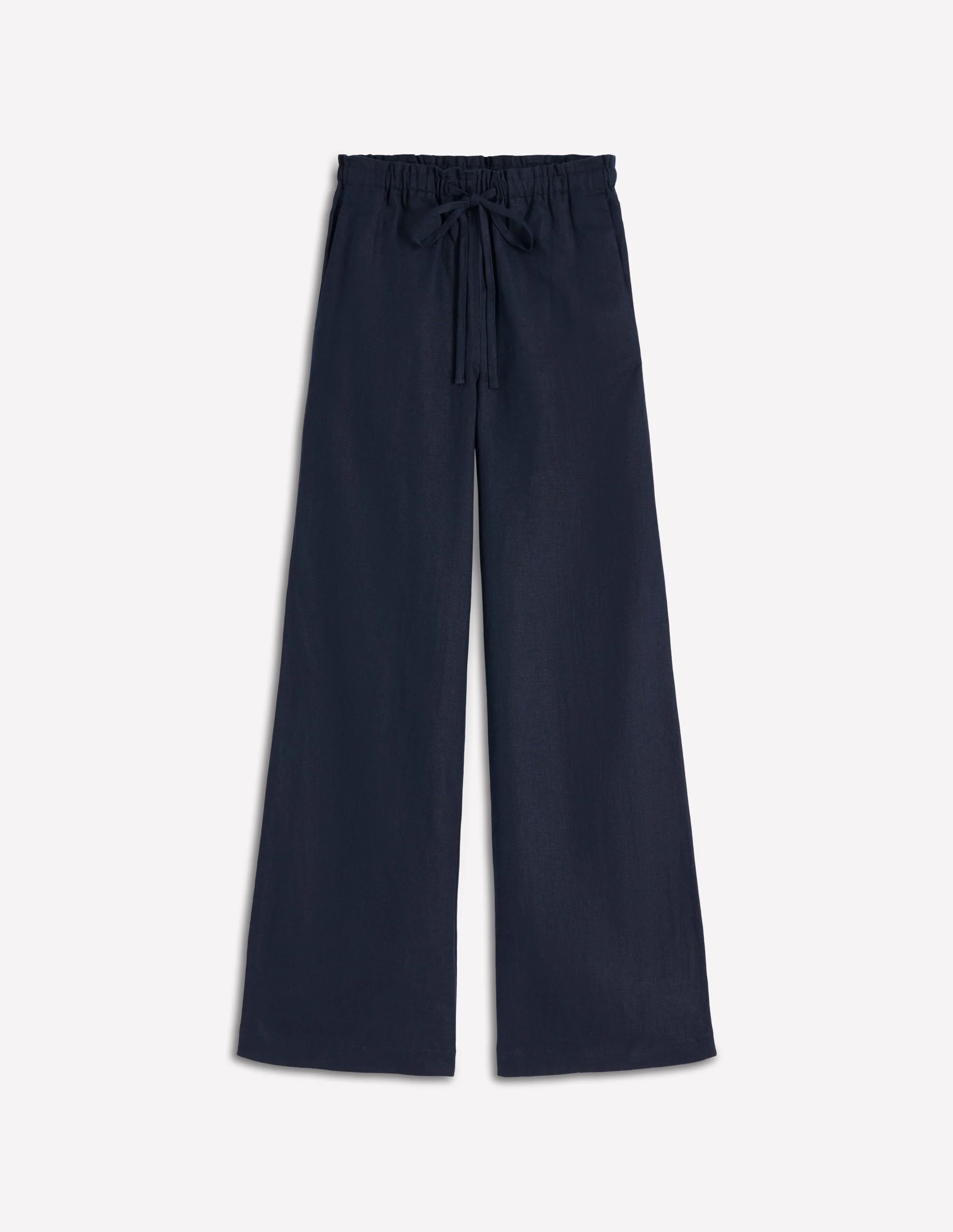 Islington Linen Trousers-Navy - Image 7