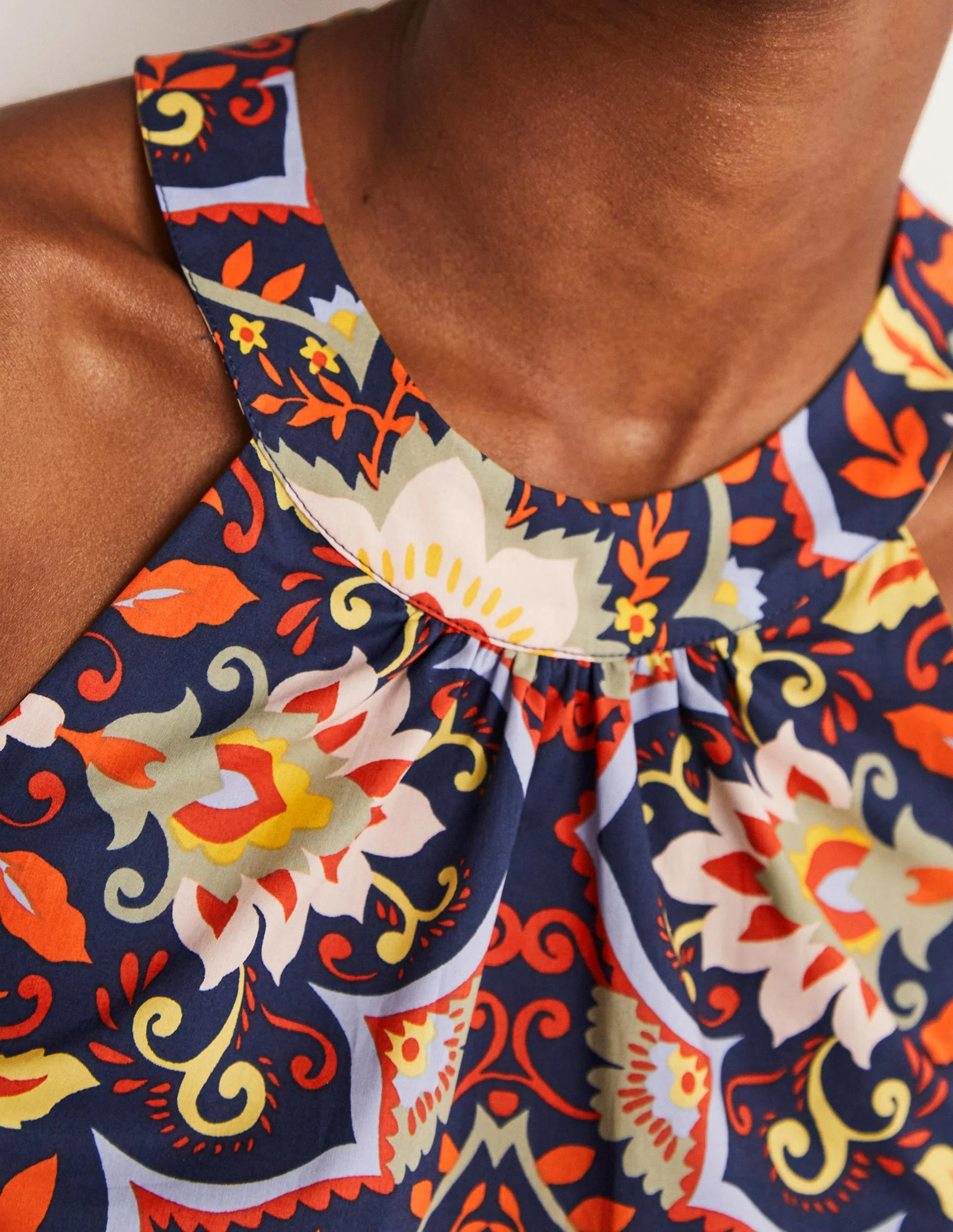 Jessica Halterneck Co-ord Top-French Navy, Bloomsbury - Image 7