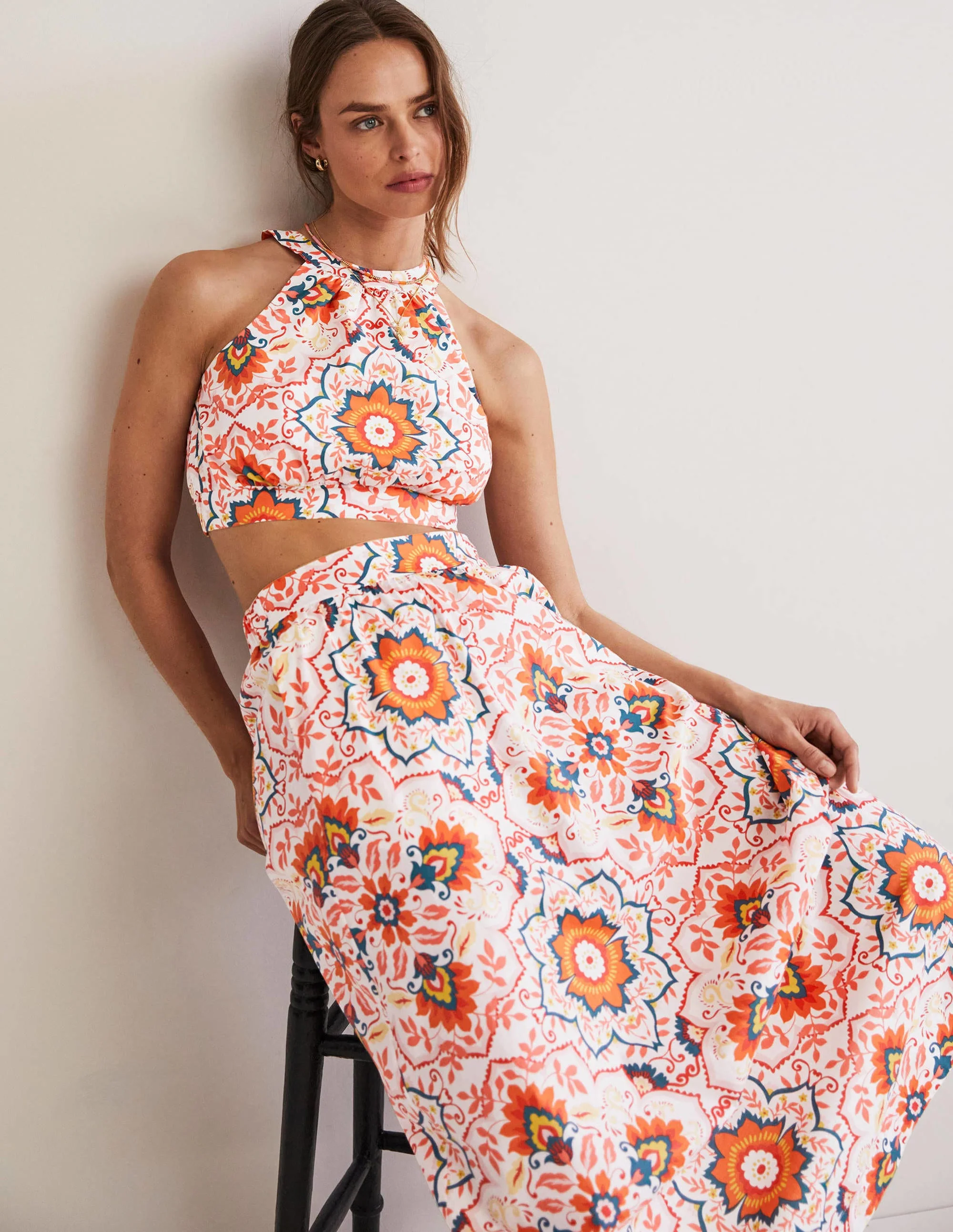 Jessica Halterneck Co-ord Top-Multi, Bloomsbury - Image 4