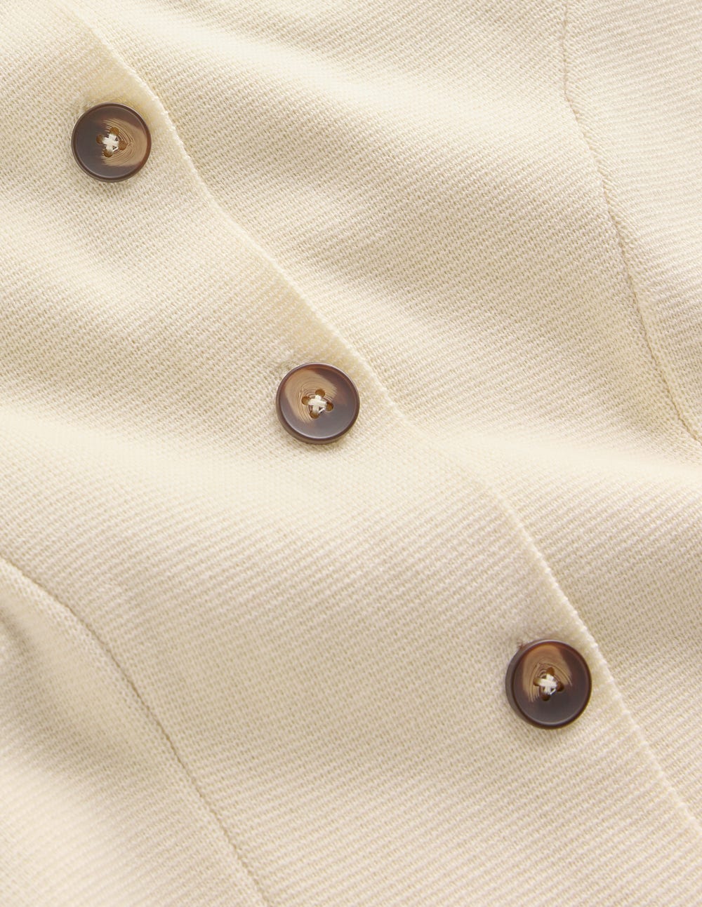 Joanna Fitted Knitted Jacket-Warm Ivory - Image 7