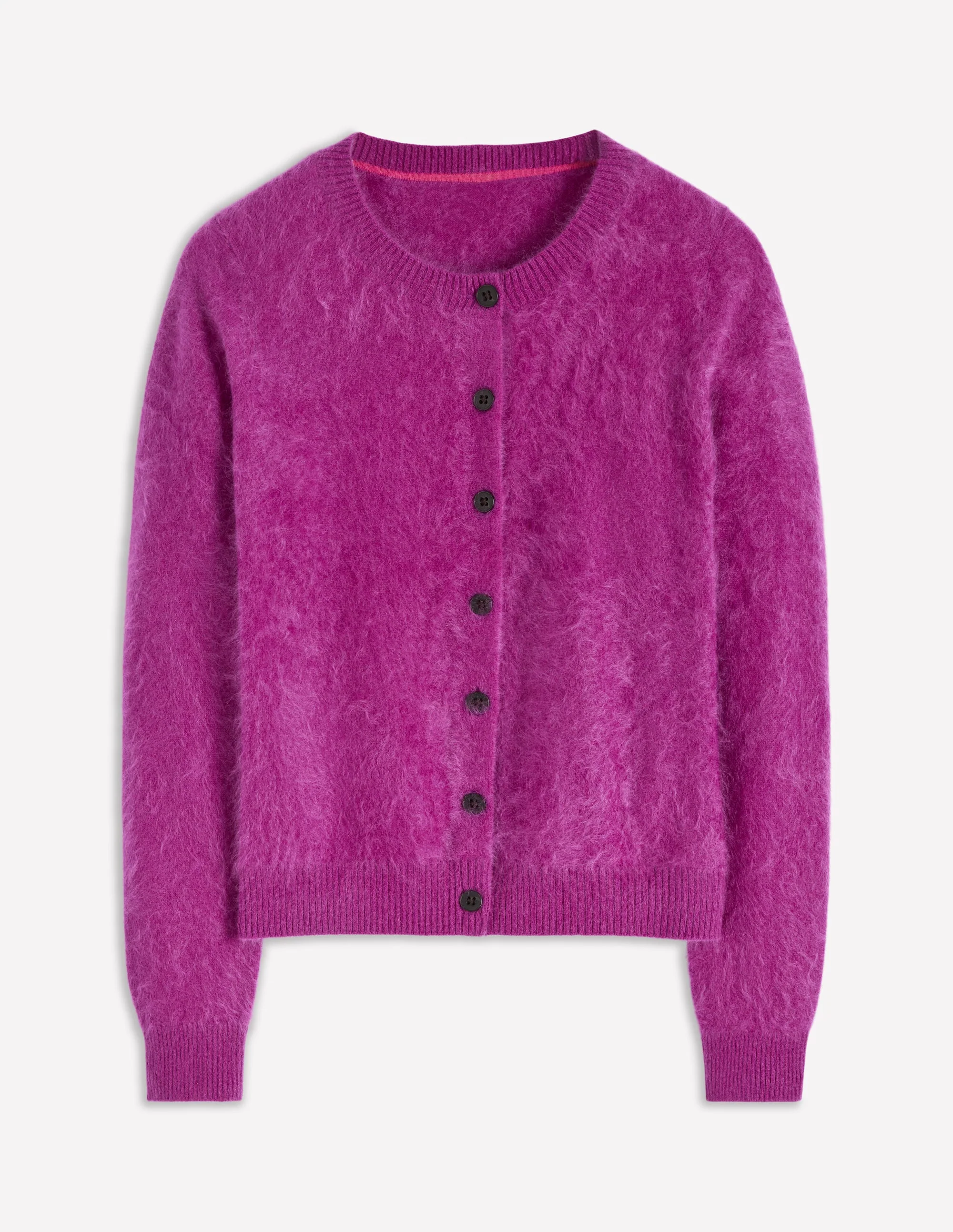 Kat Brushed Cashmere Cardigan-Regal Purple - Image 6