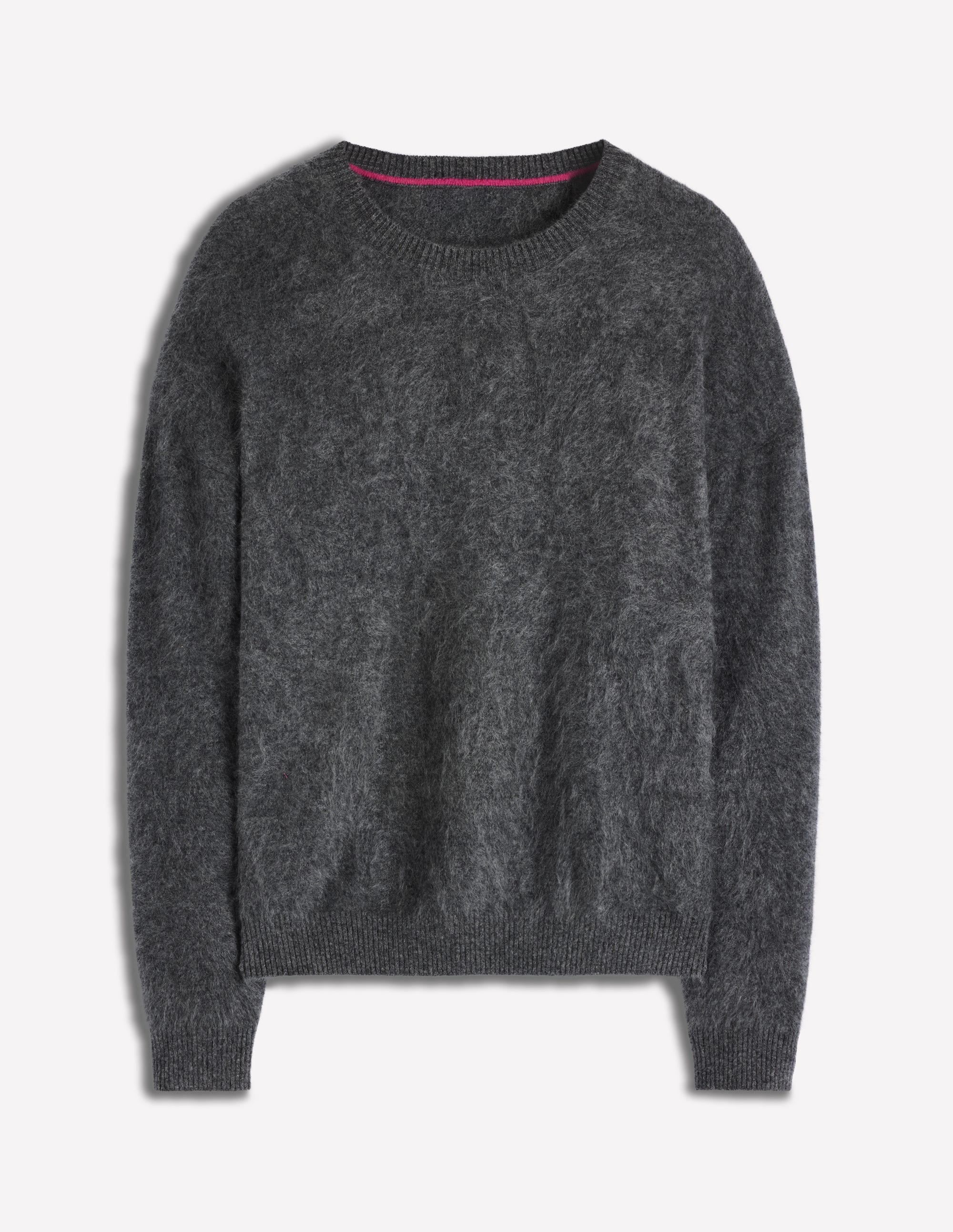 Kat Brushed Cashmere Jumper-Slate Grey - Image 6