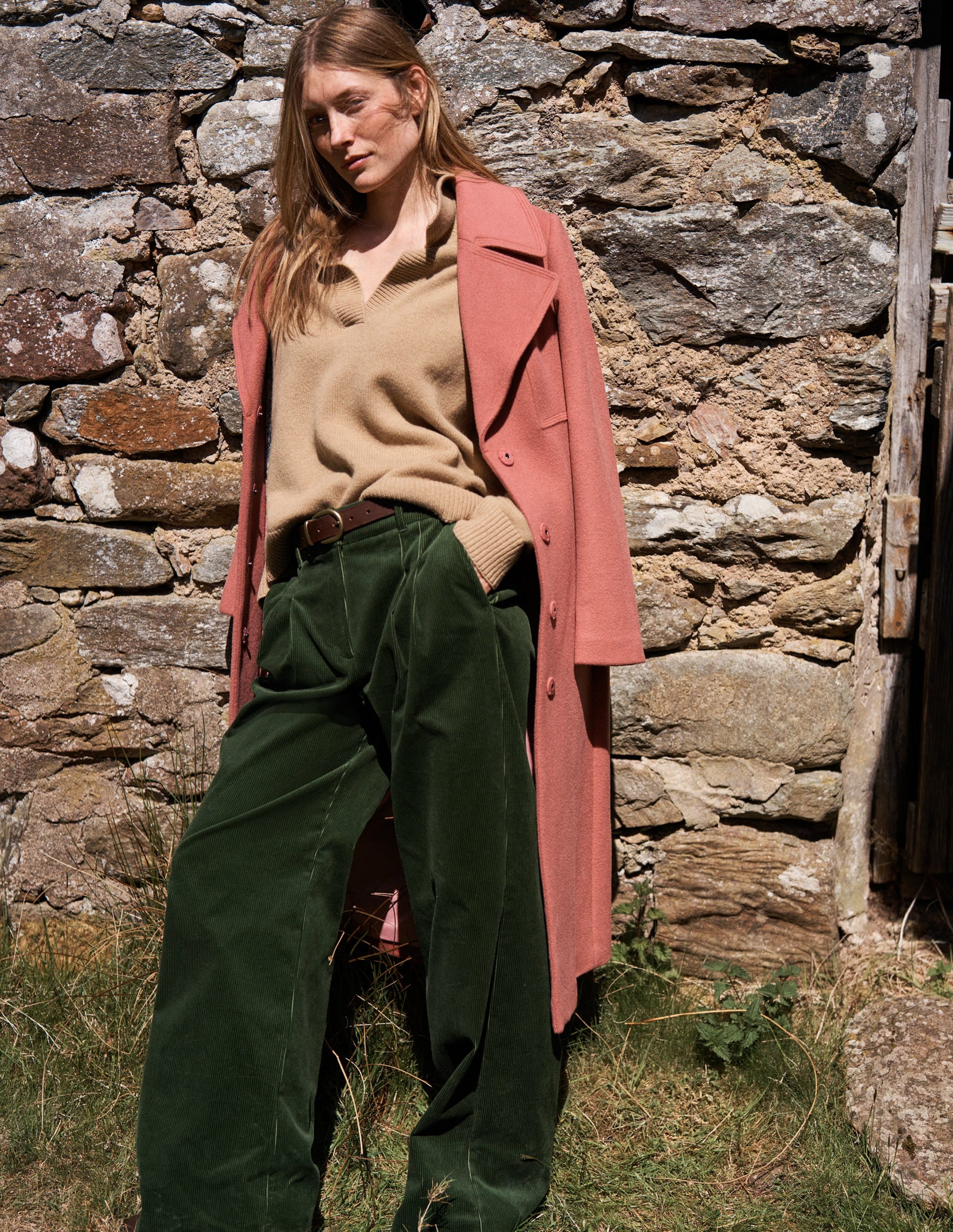 Kensington Cord Trousers-Green Fir - Image 6