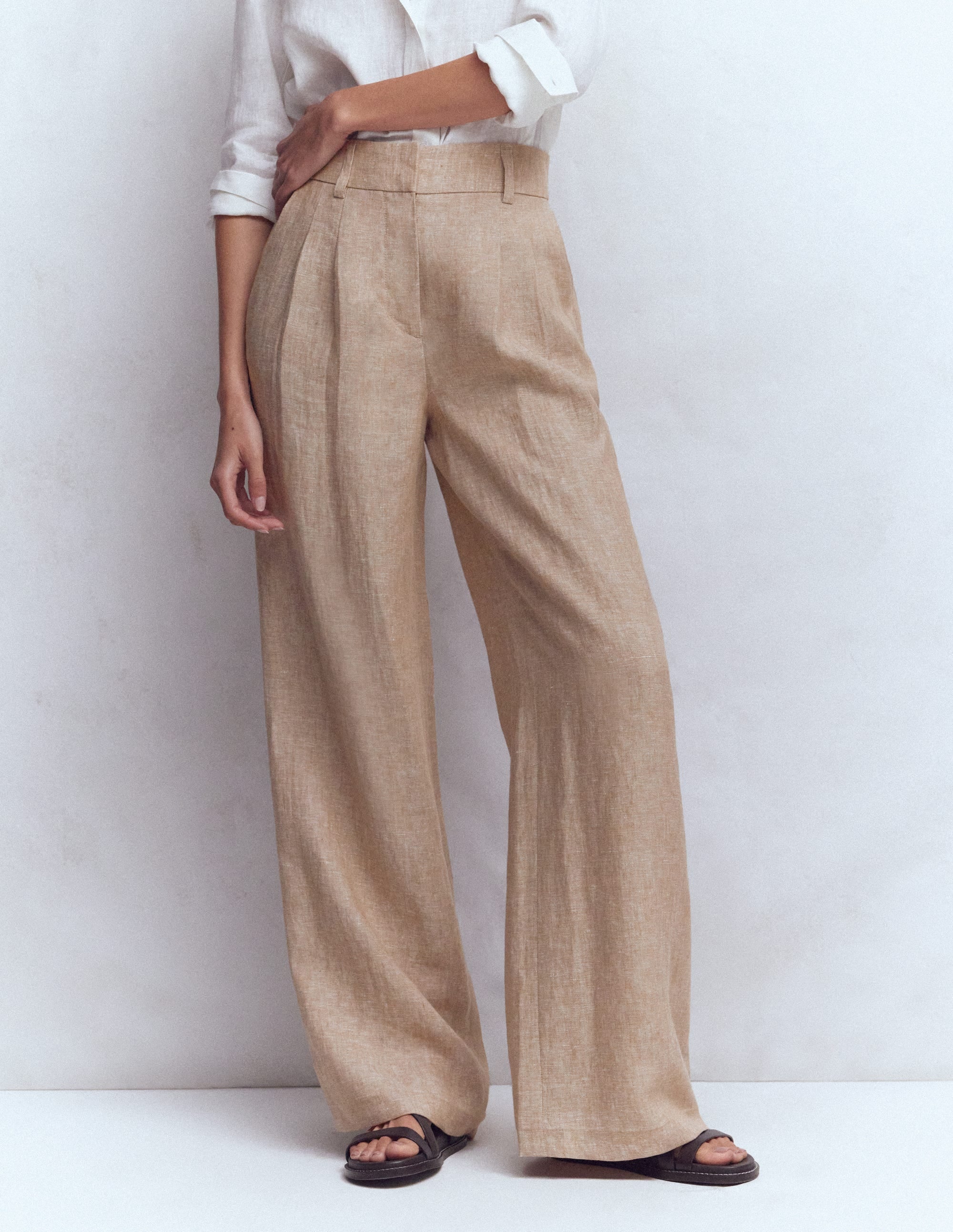 Kensington Linen Trousers-Amphora Chambray - Image 4
