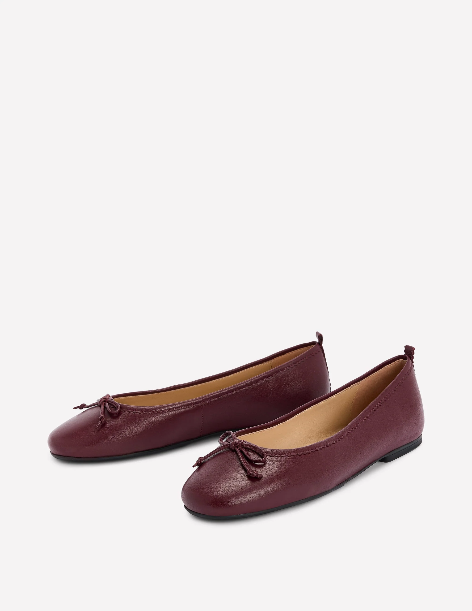 Kitty Flexi Sole Ballet Pumps-Oxblood - Image 3