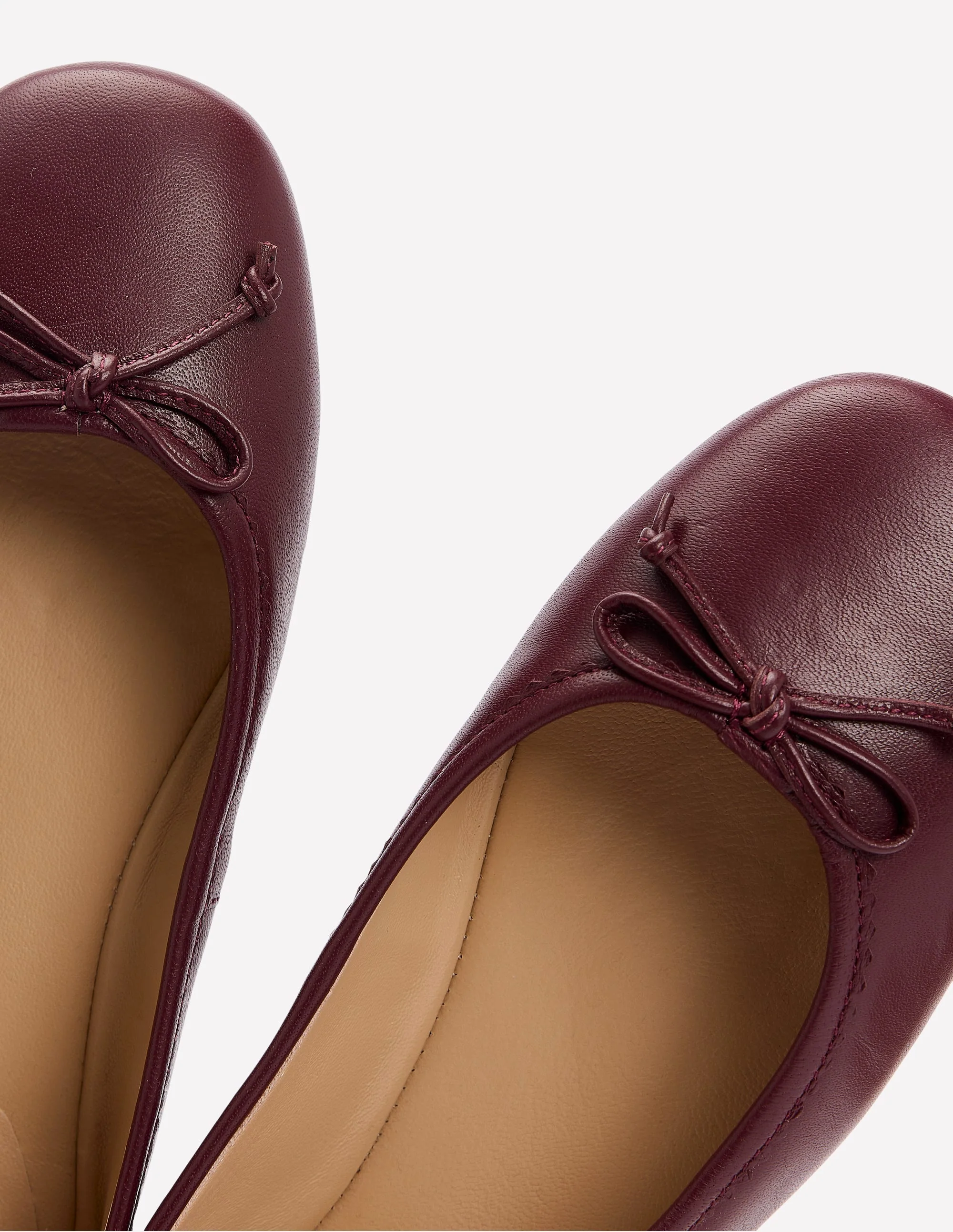 Kitty Flexi Sole Ballet Pumps-Oxblood - Image 4