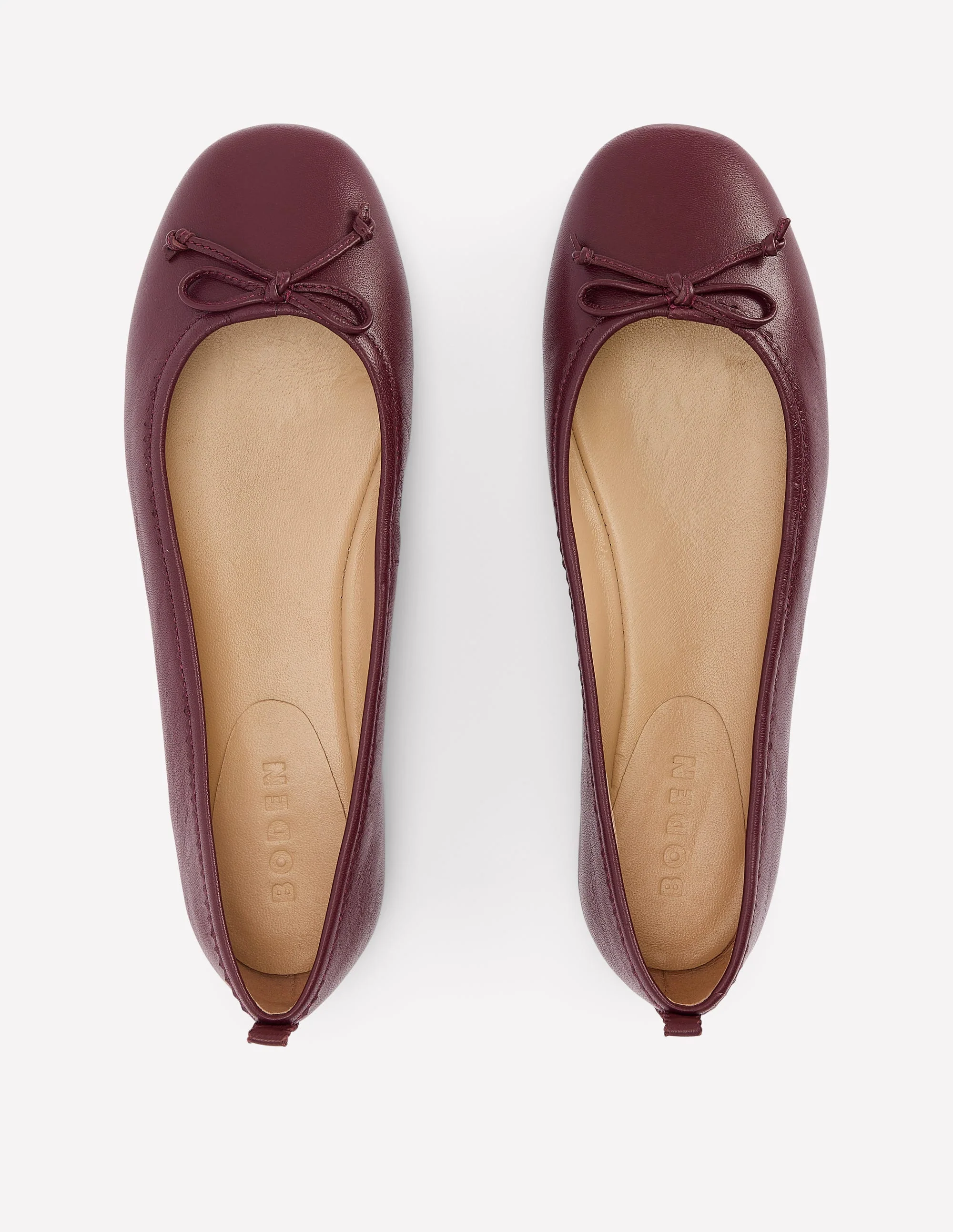 Kitty Flexi Sole Ballet Pumps-Oxblood - Image 5