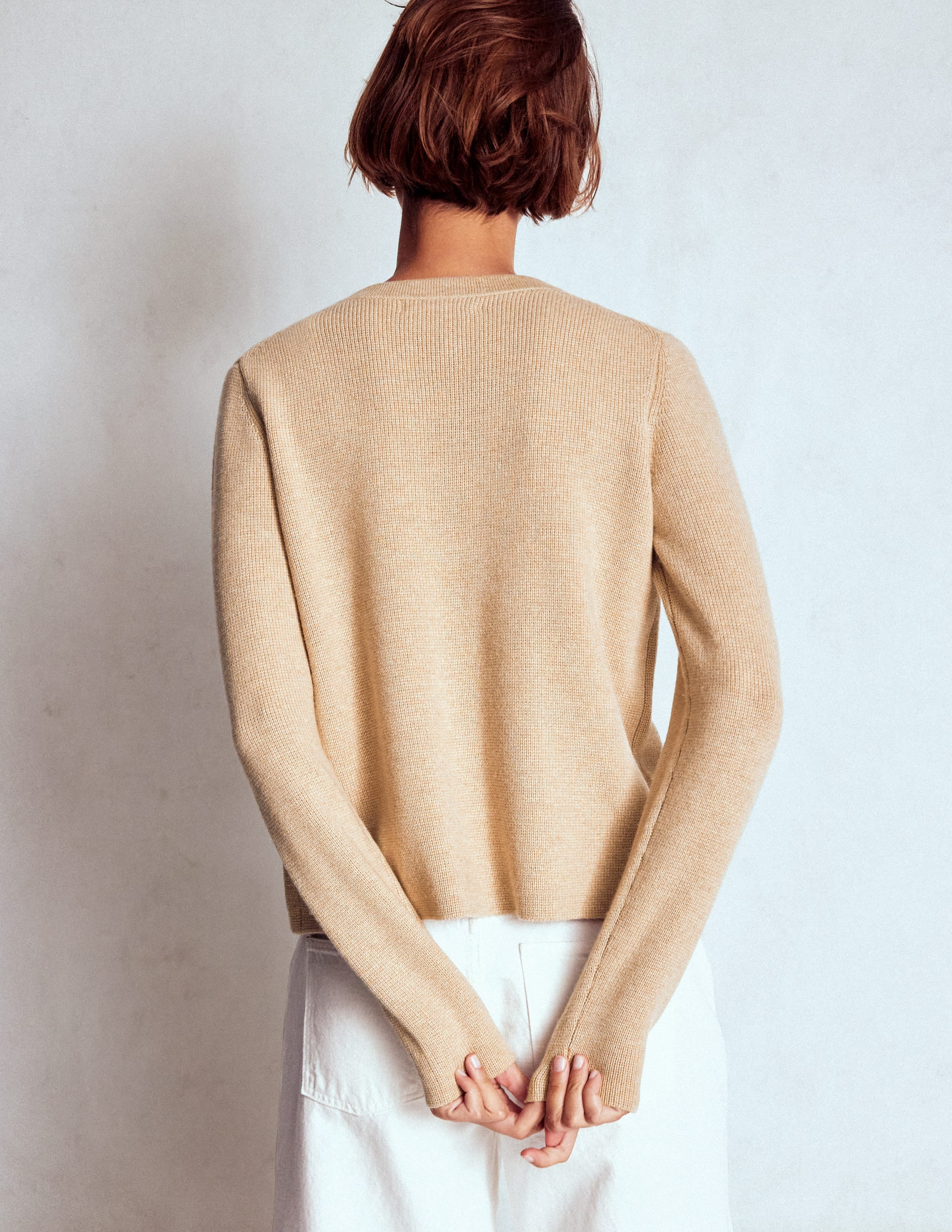 Knitted Bow Cardigan-Chinchilla Melange - Image 3
