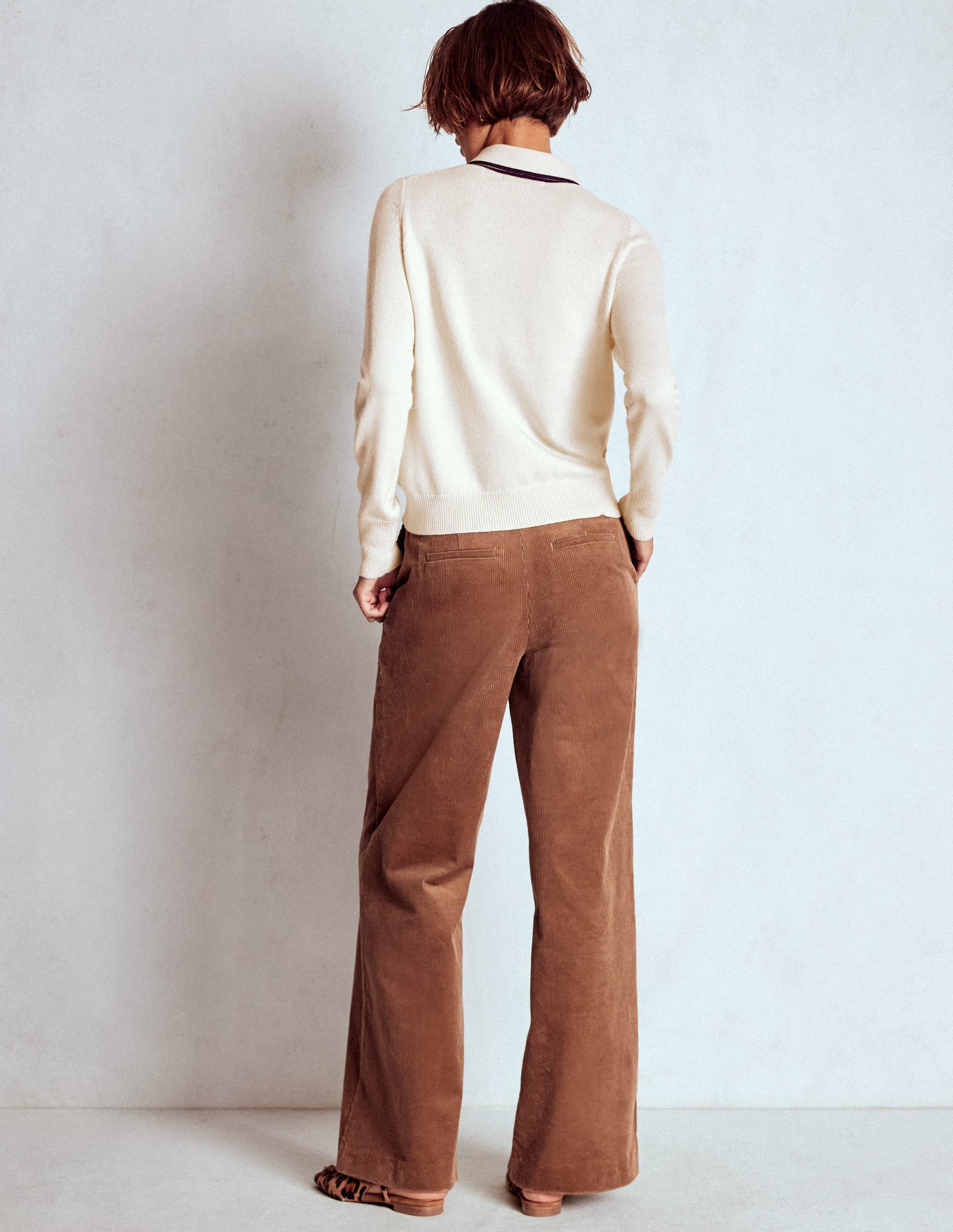 Knitted Bow Jumper-Warm Ivory - Image 3