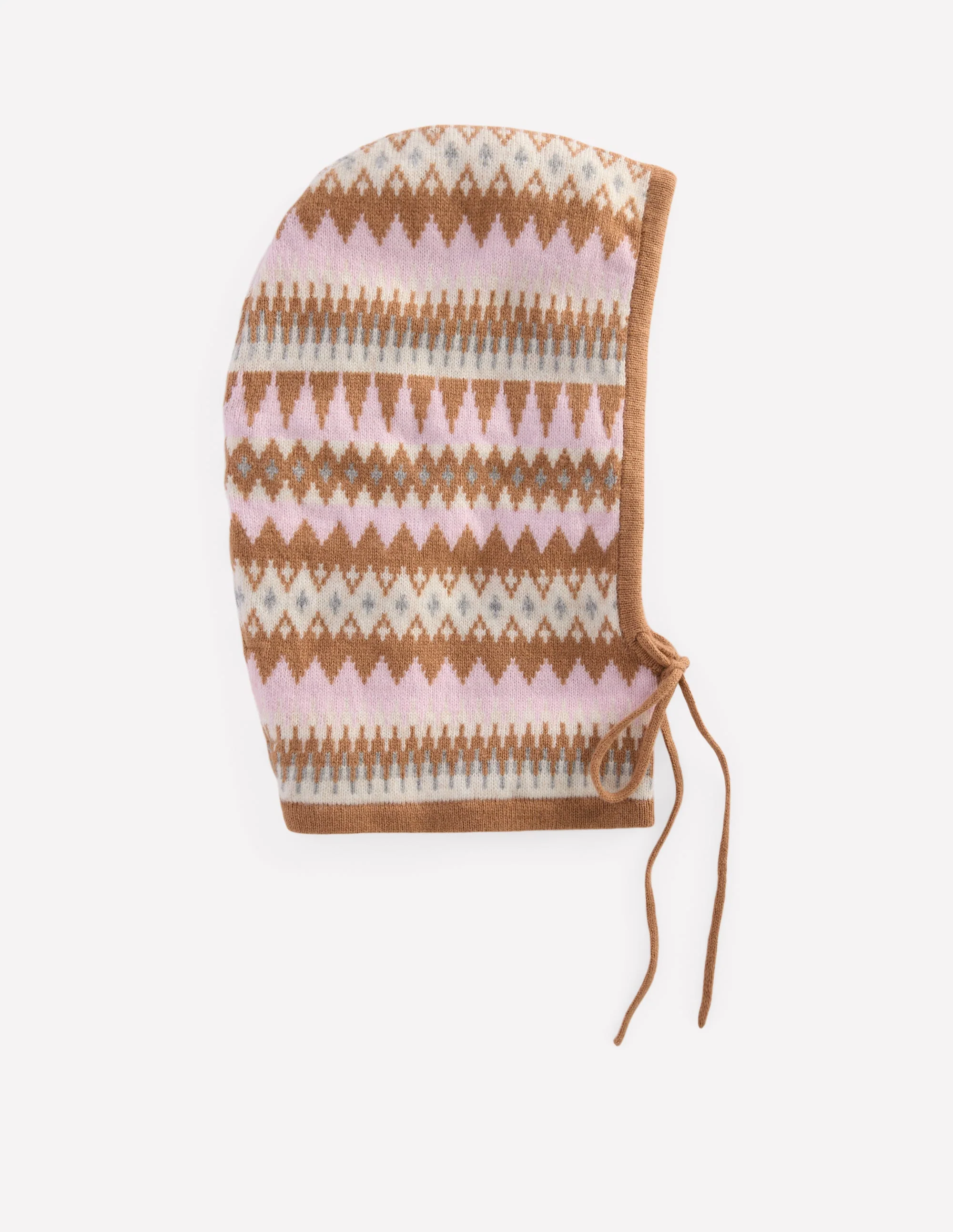Knitted Hood-Soft Pink