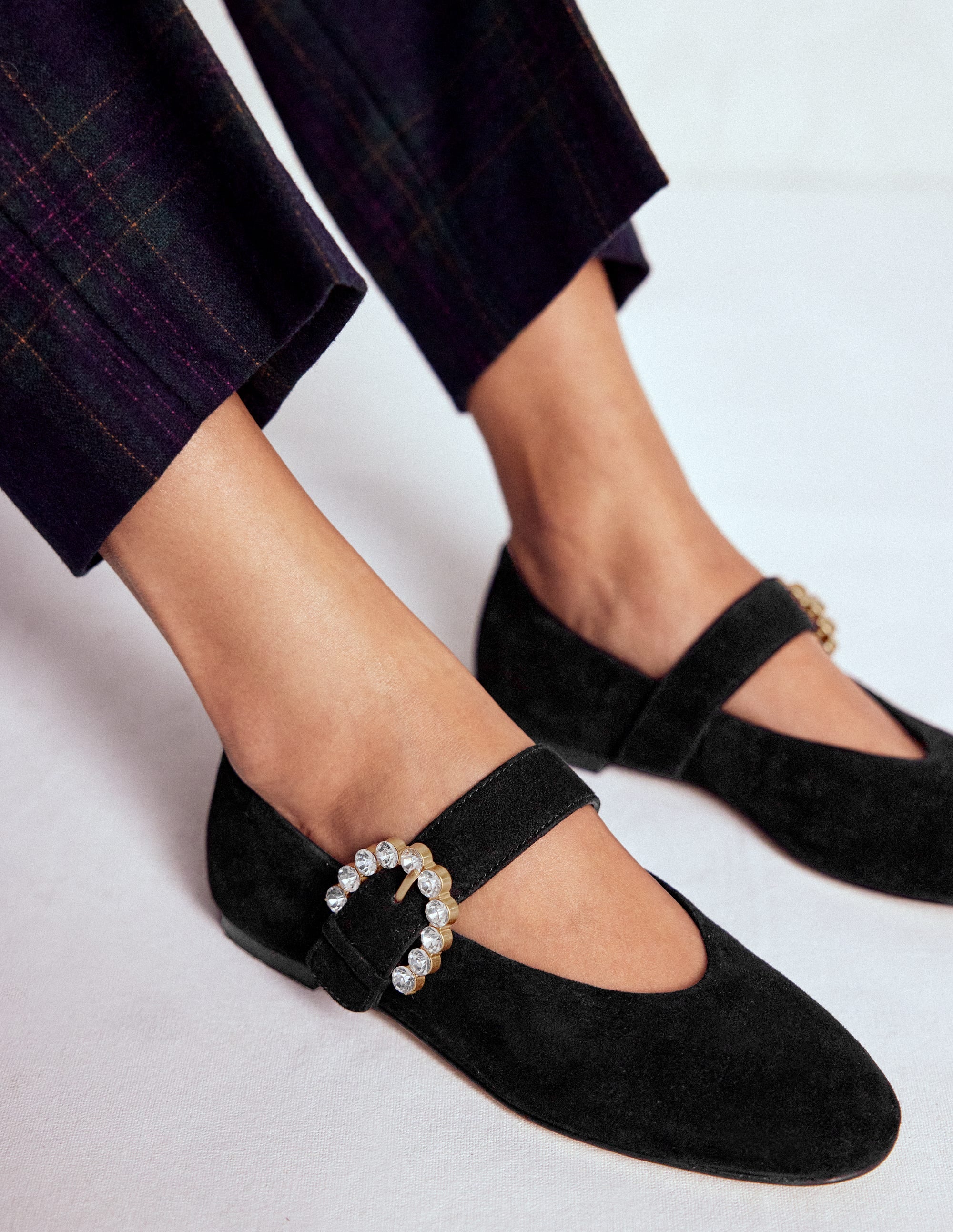Kylie Flat Buckle Mary Janes-Black - Image 2