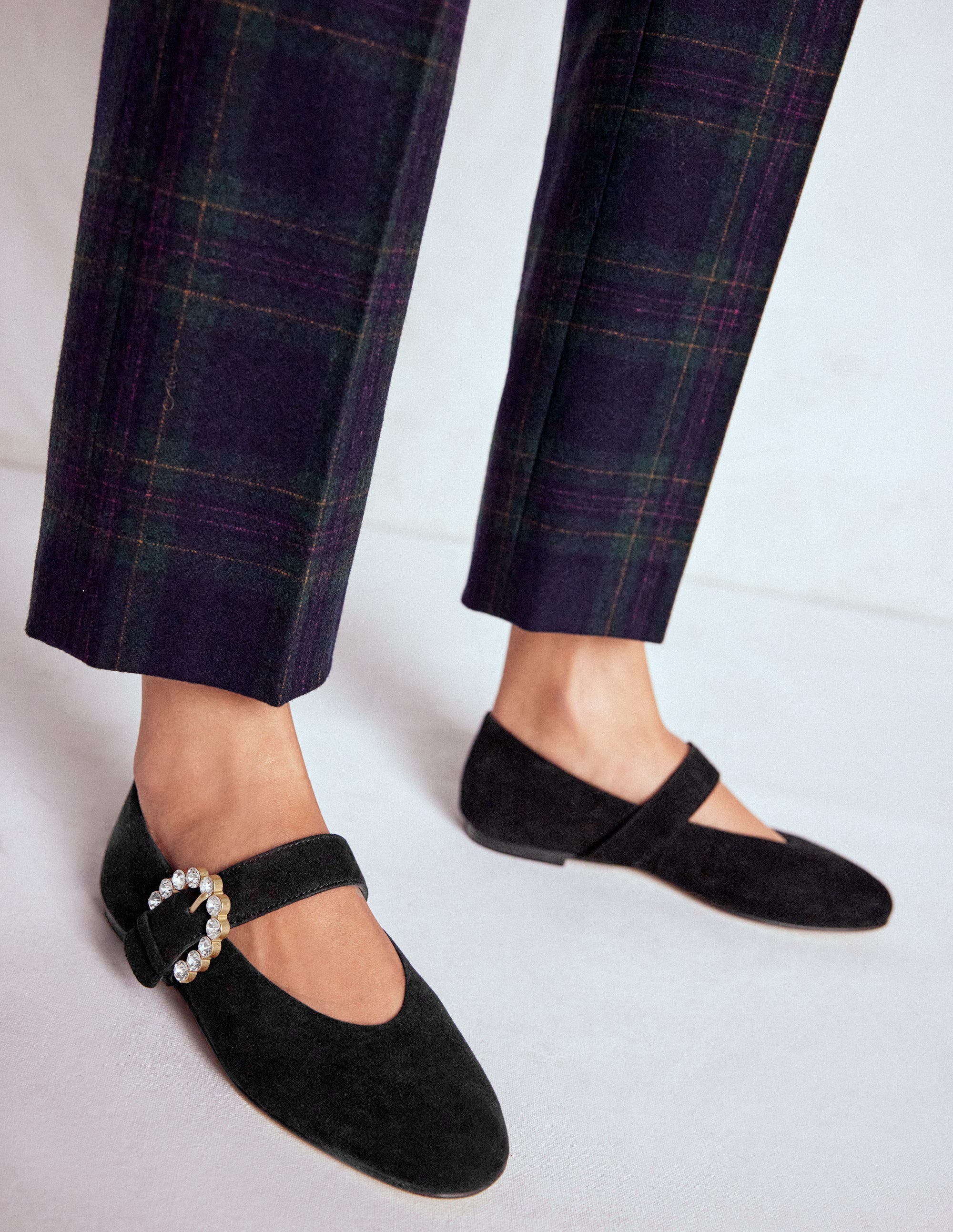 Kylie Flat Buckle Mary Janes-Black - Image 3