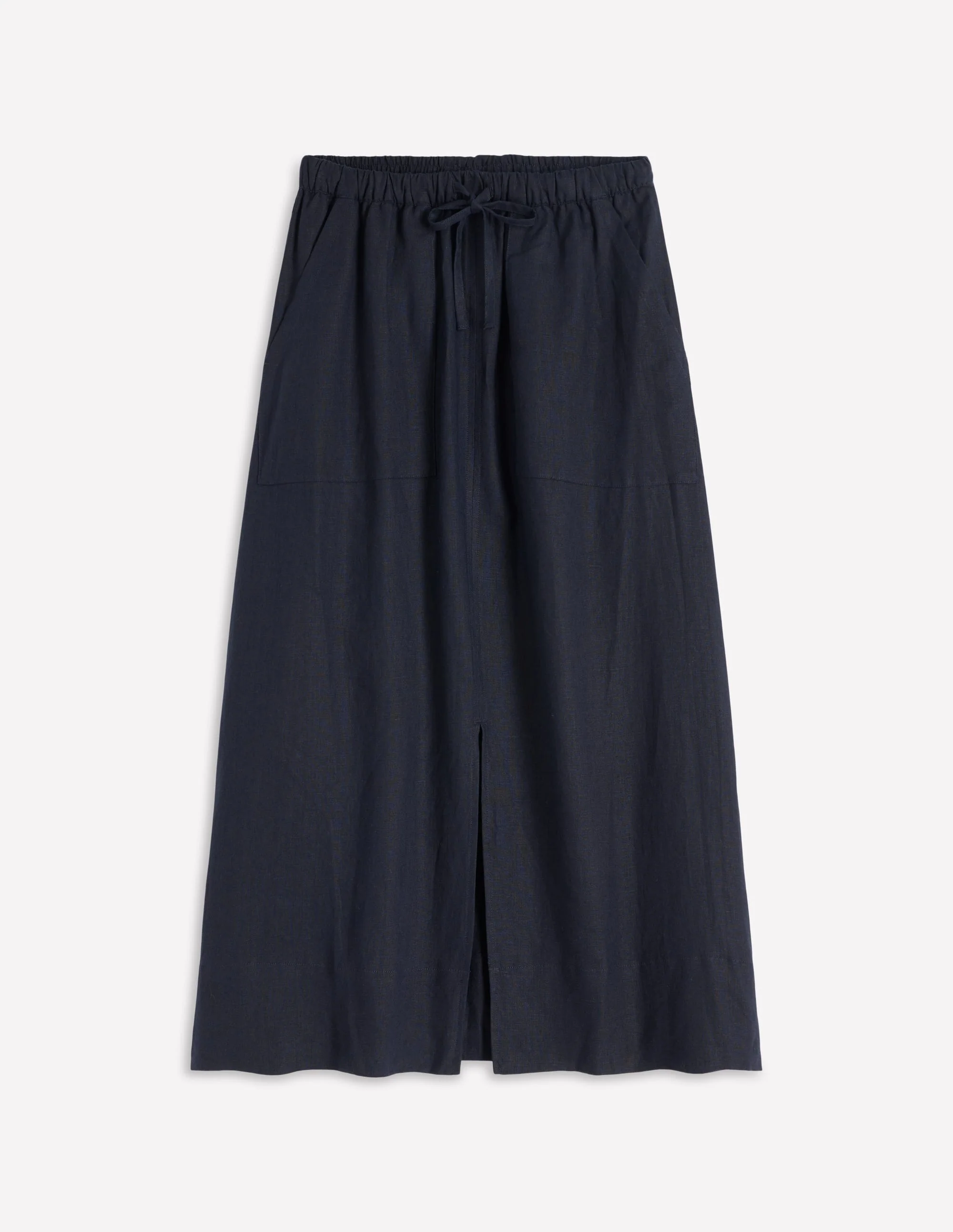 Layla Linen Skirt-Navy - Image 5