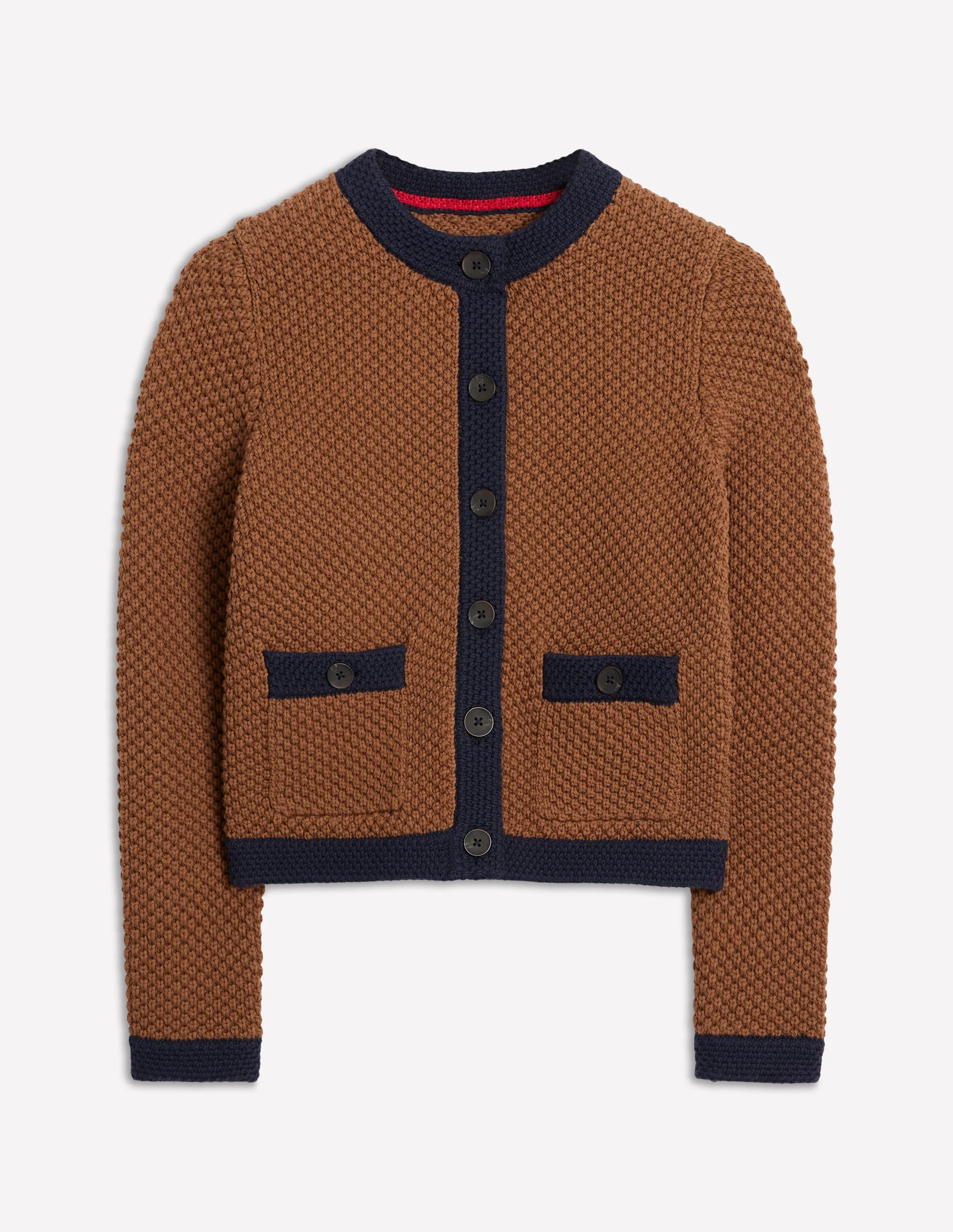Libby Knitted Jacket-Camel - Image 7