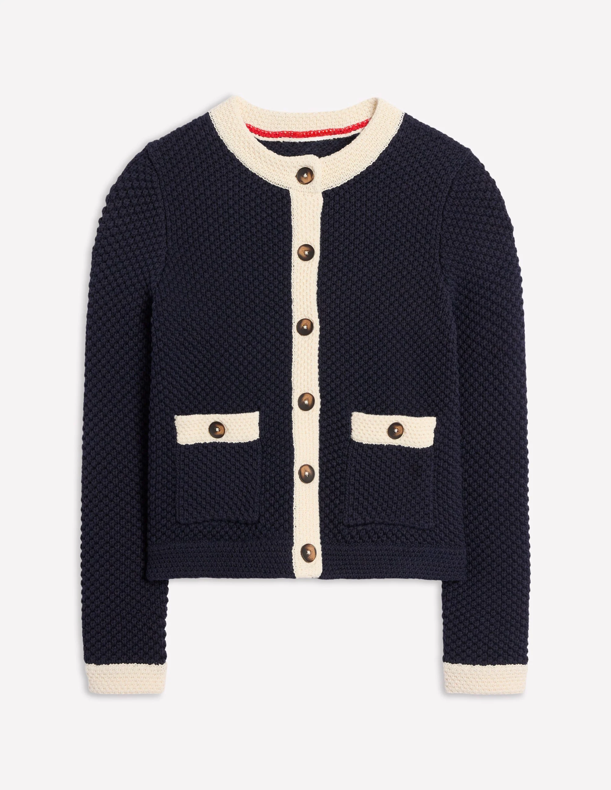 Libby Knitted Jacket-Navy - Image 10