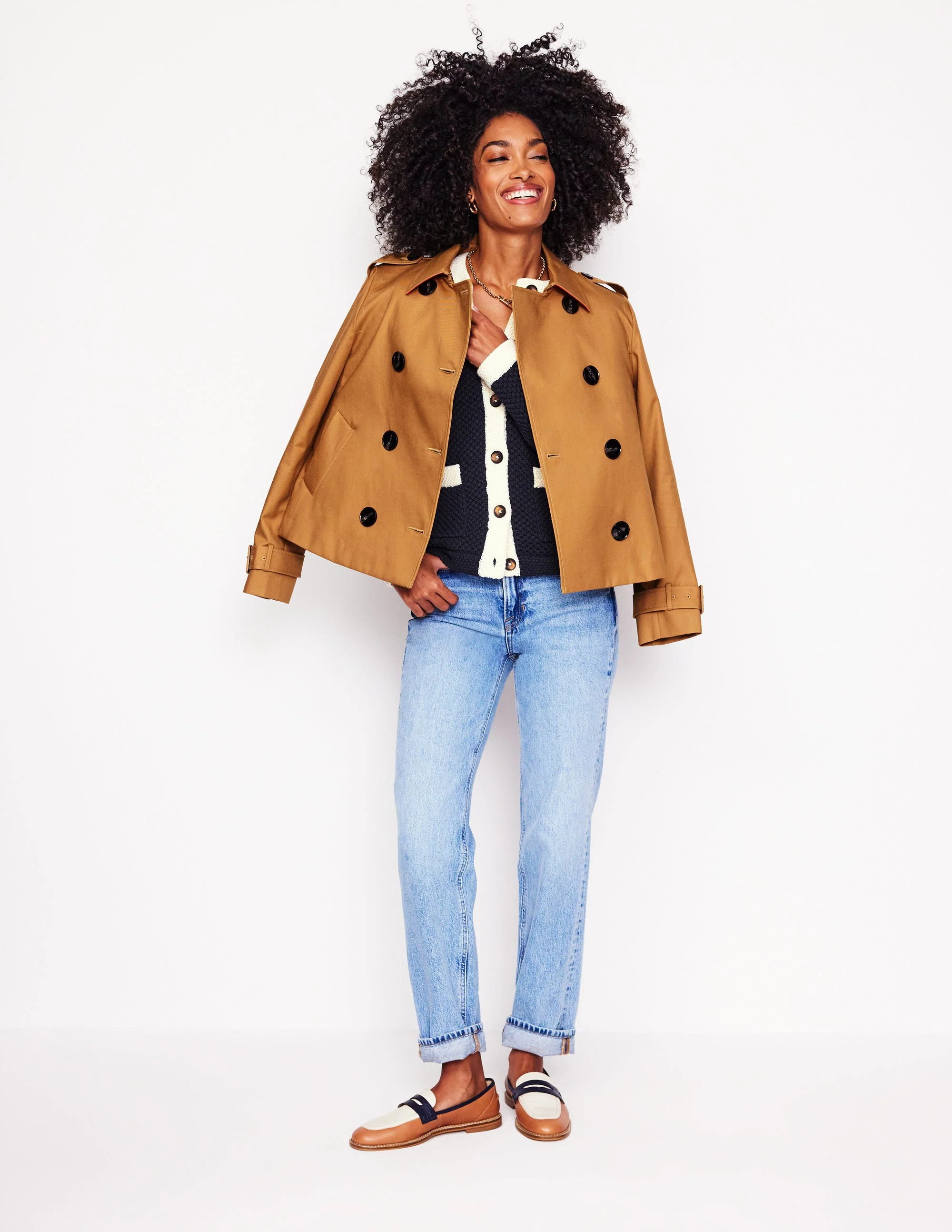Libby Knitted Jacket-Navy - Image 5