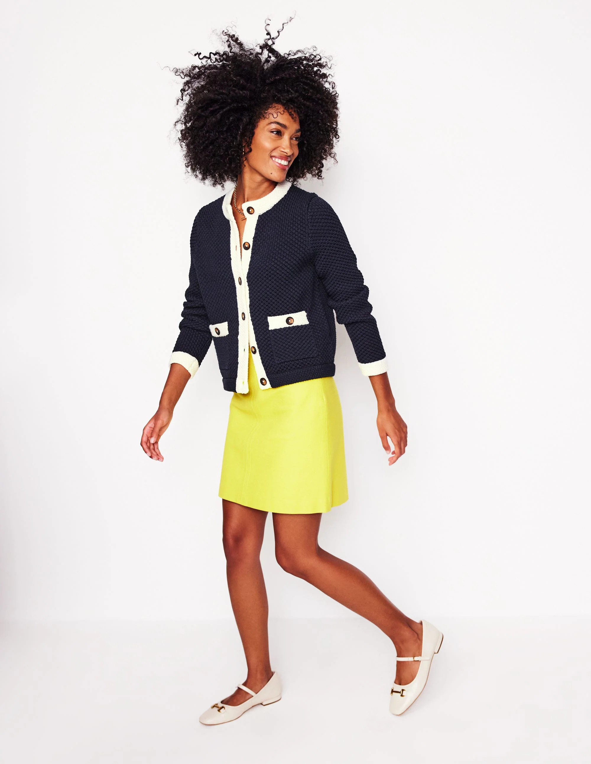 Libby Knitted Jacket-Navy - Image 7