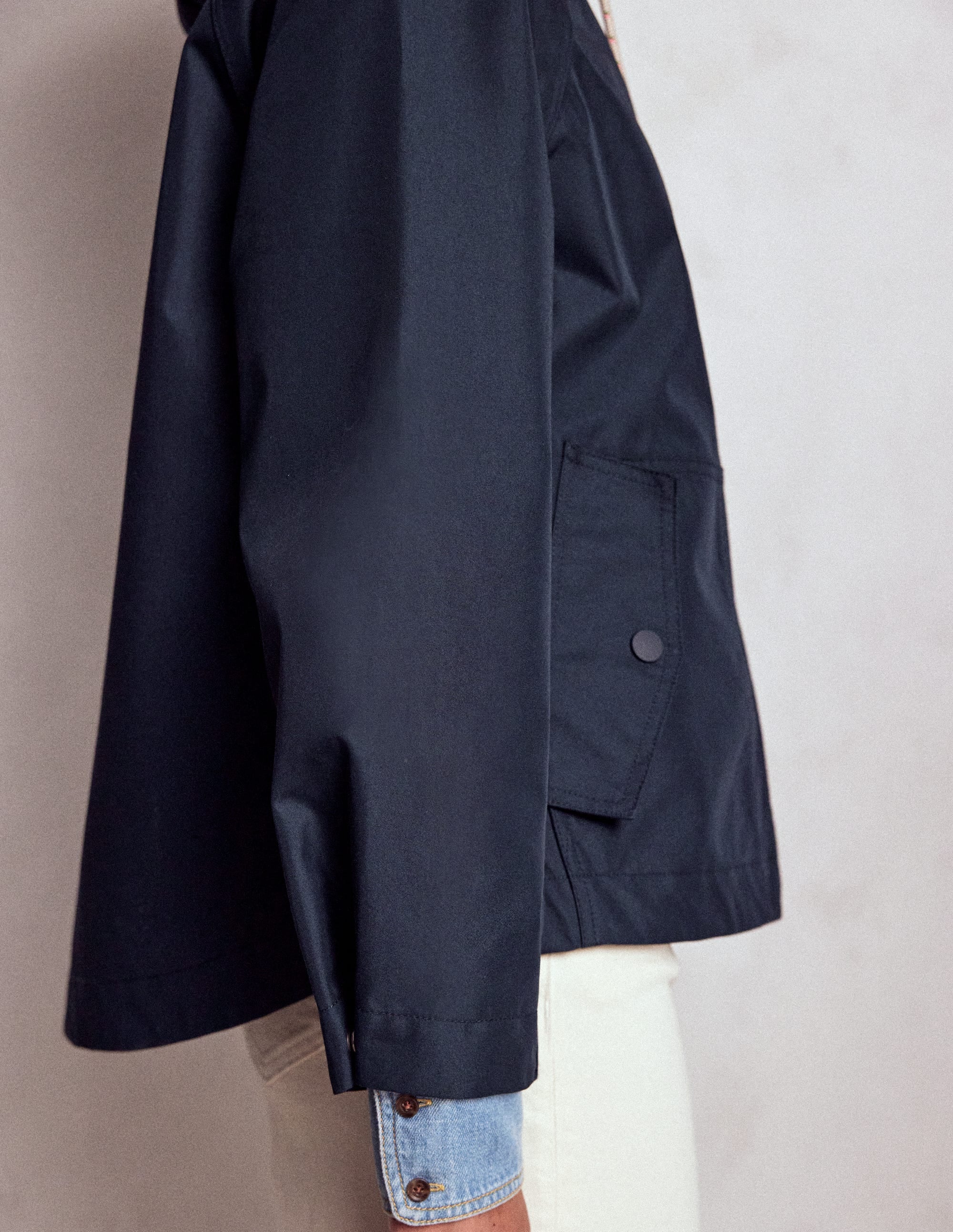 Lightweight Rain Mac-Navy - Image 2