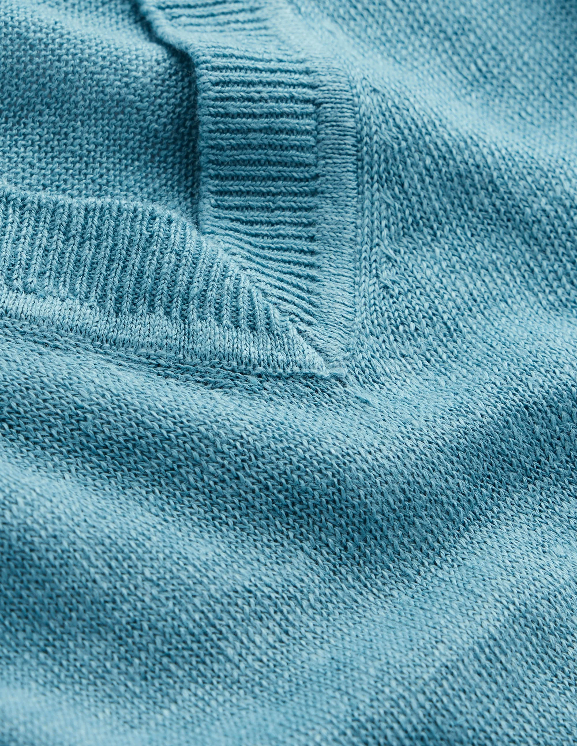 Liv V-Neck Linen T-Shirt-Duck Egg Blue - Image 8