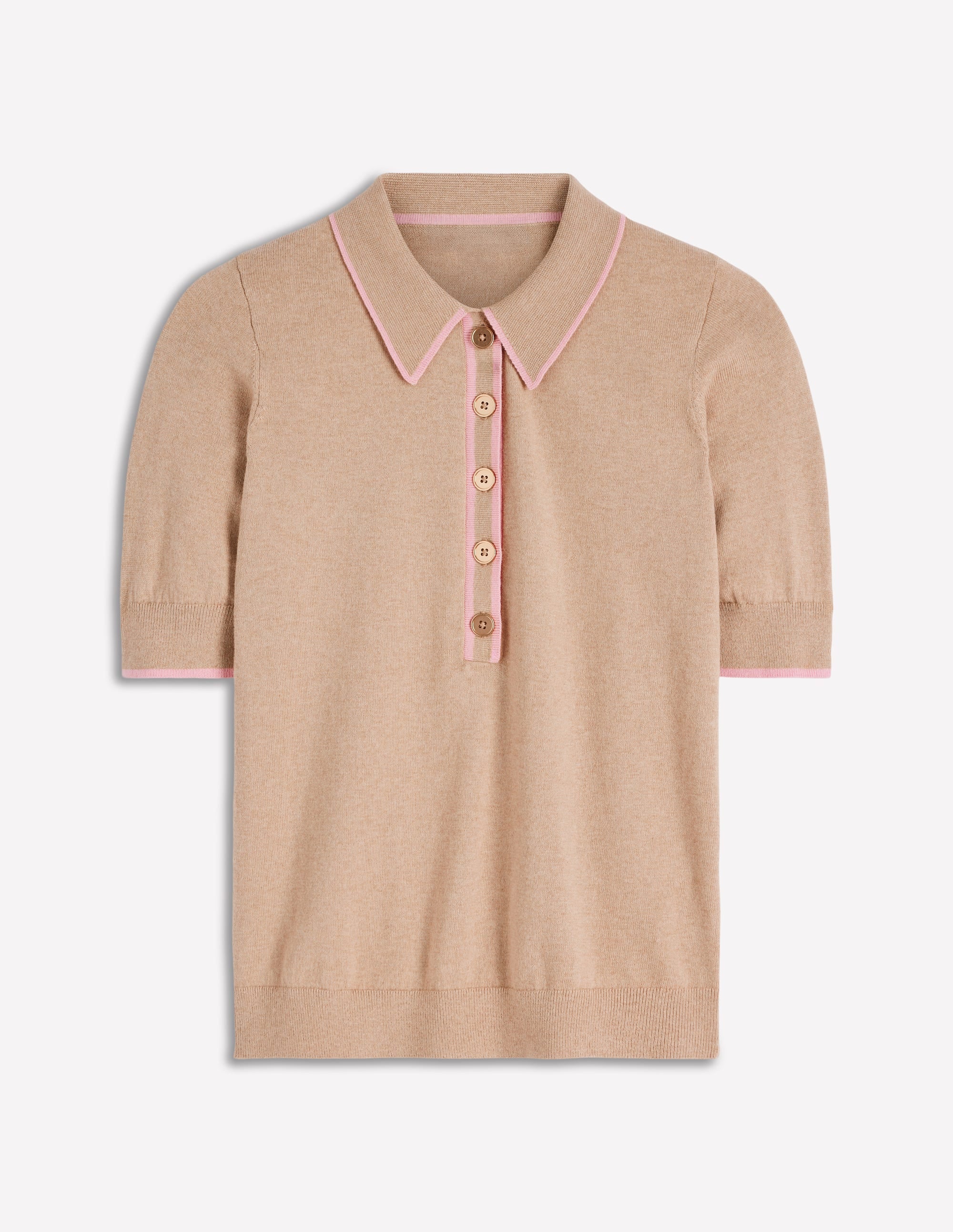 Liz Henley T-Shirt-Chinchilla Melange - Image 6