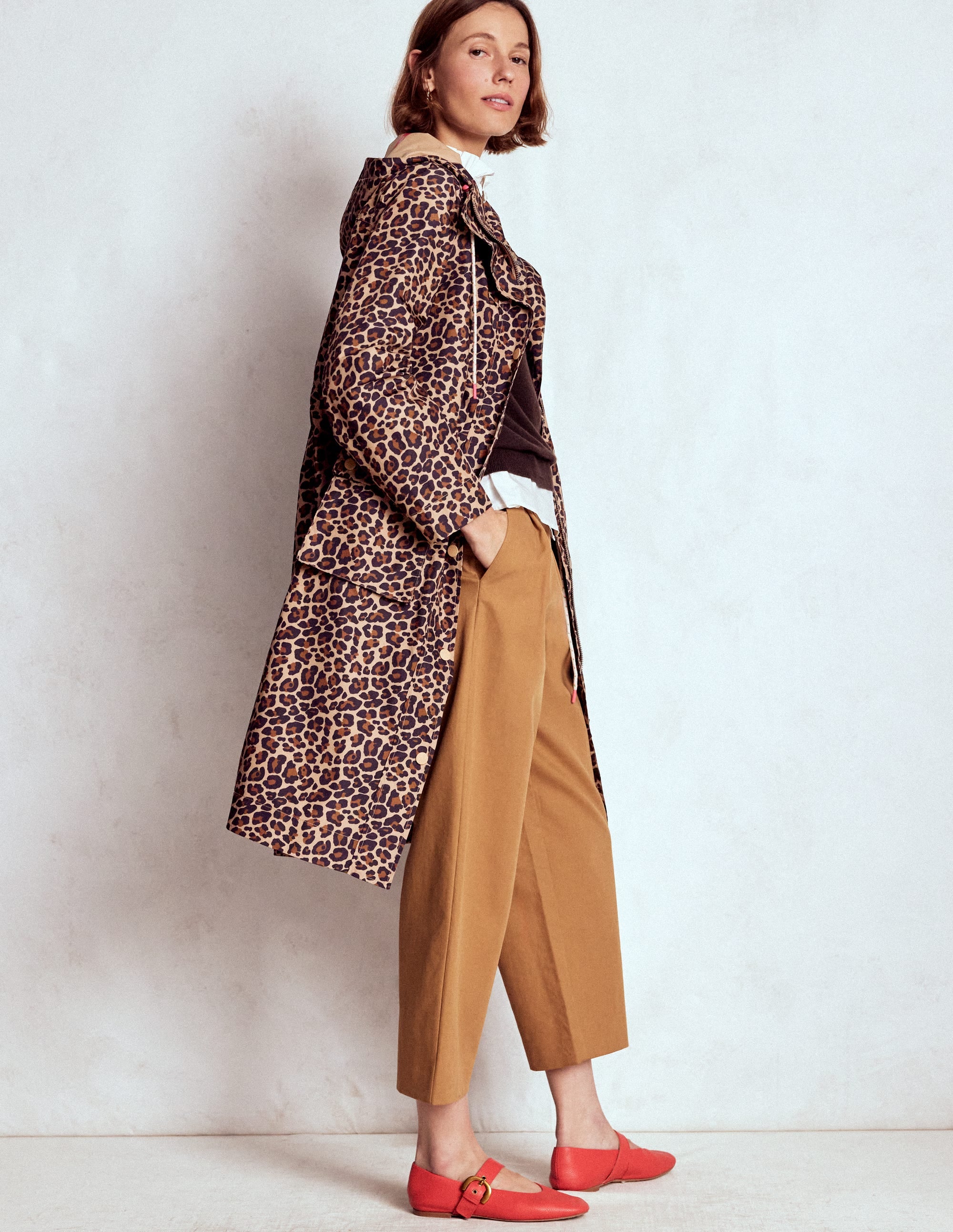 Longline Rain Mac-Multi, Cheetah Pop - Image 4