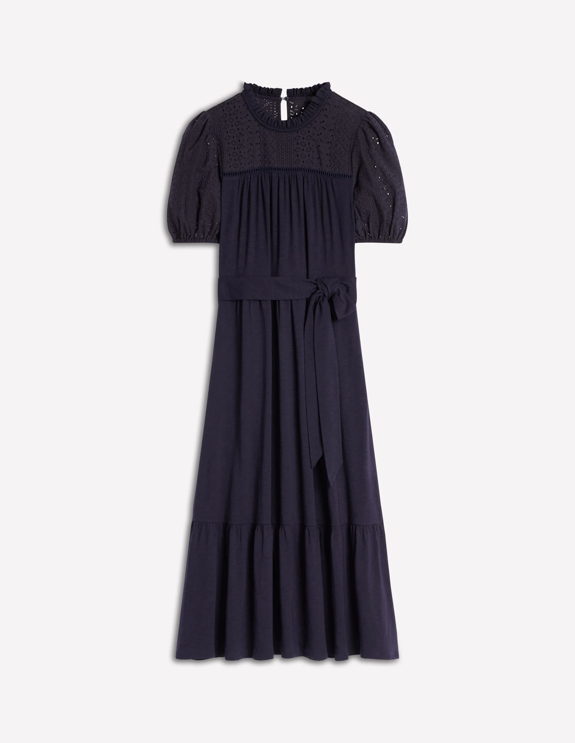 Lorelei Broderie Jersey Dress-Navy - Image 5