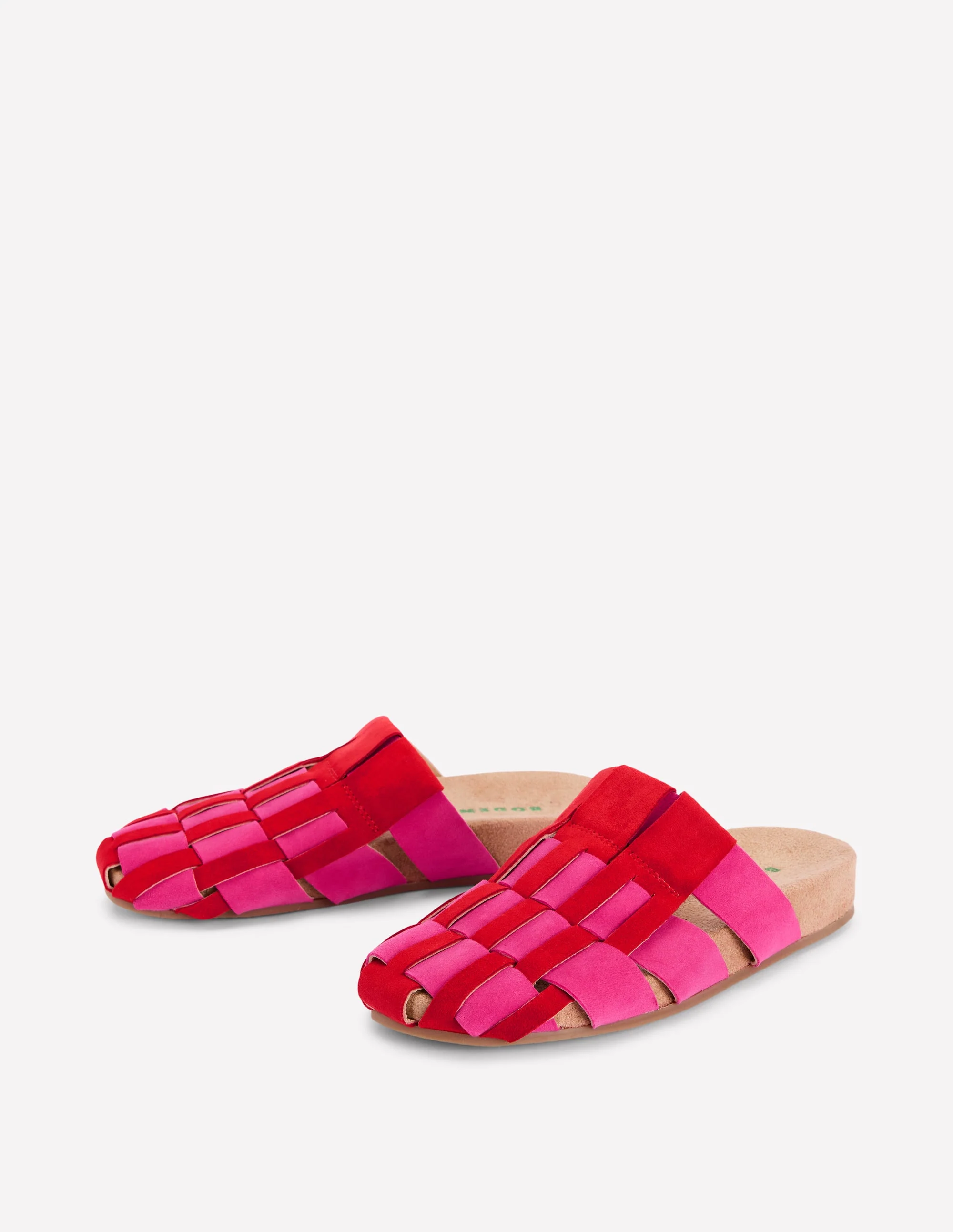 Loretta Multi Strap Clog-Pink/Red - Image 3