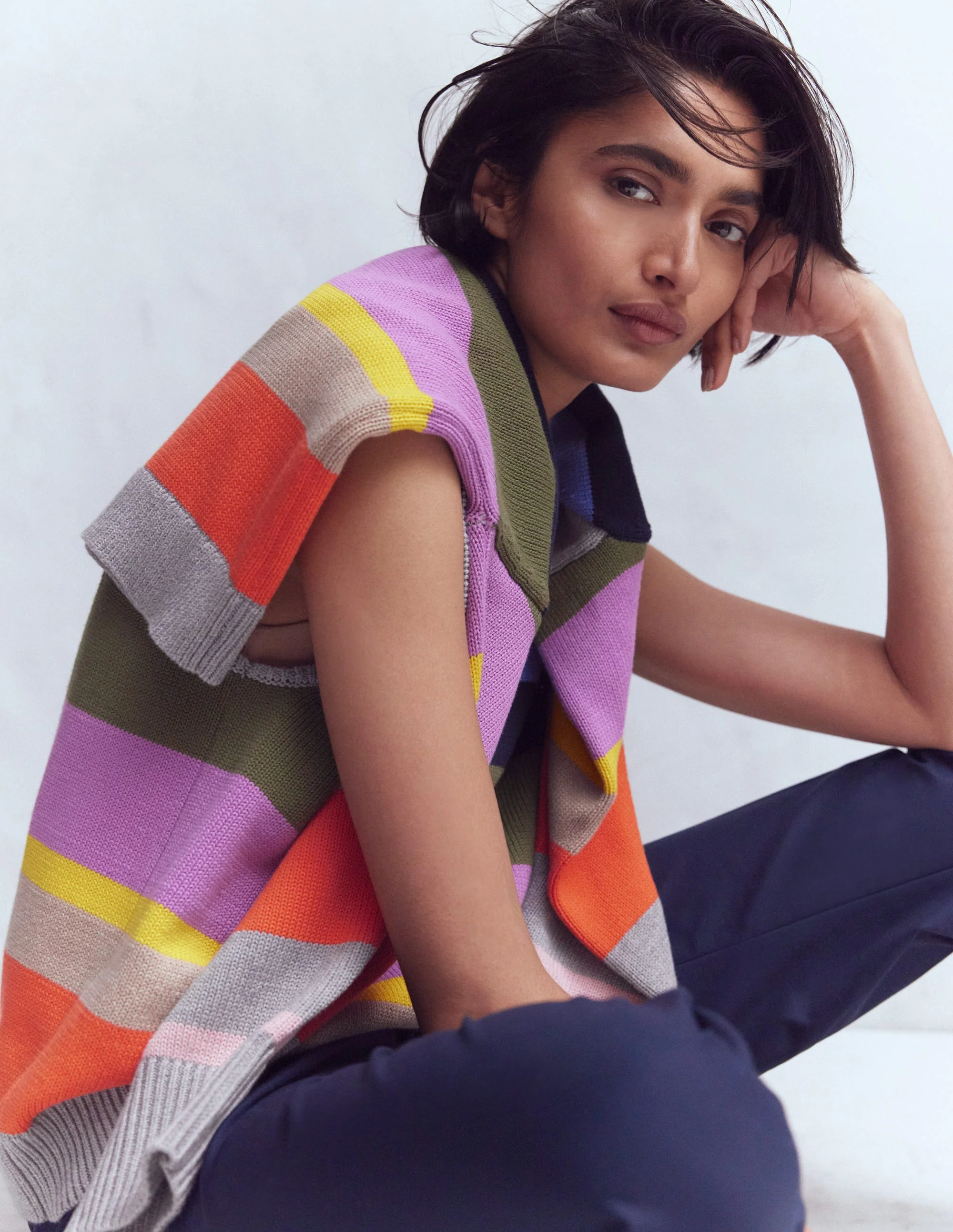 Lucy Cotton Tank-Multi, Rainbow - Image 4