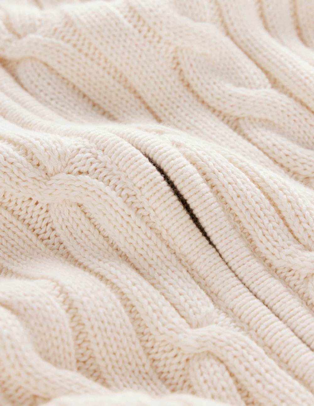 Lucy Half-zip Jumper-Warm Ivory Cable - Image 10