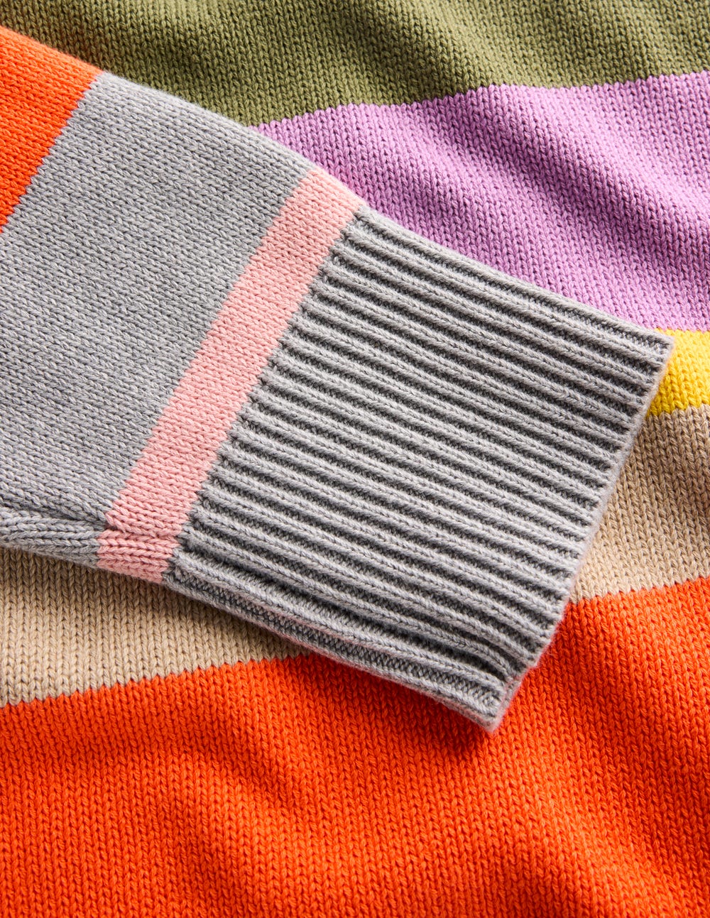 Lucy Relaxed Cotton Jumper-Mutli, Rainbow - Image 7