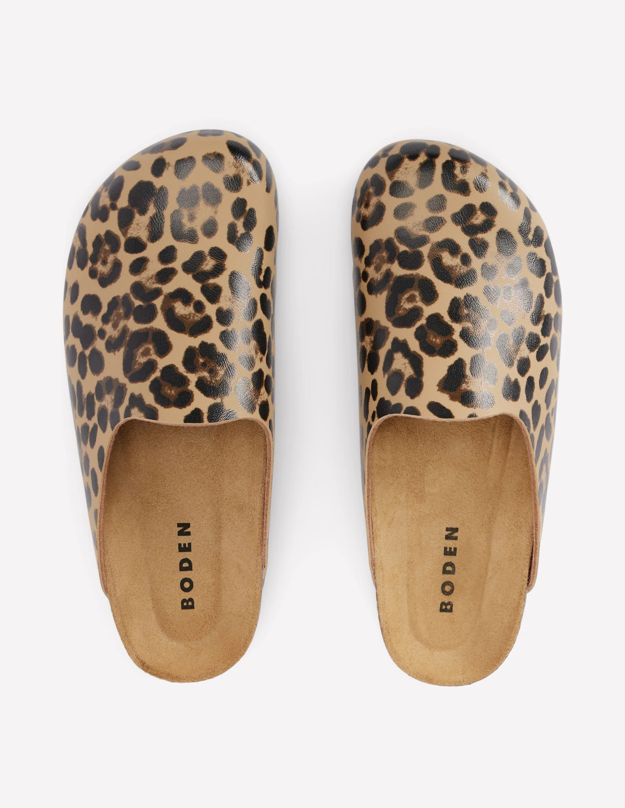 Lyla Colour Block Clogs-Leopard - Image 5