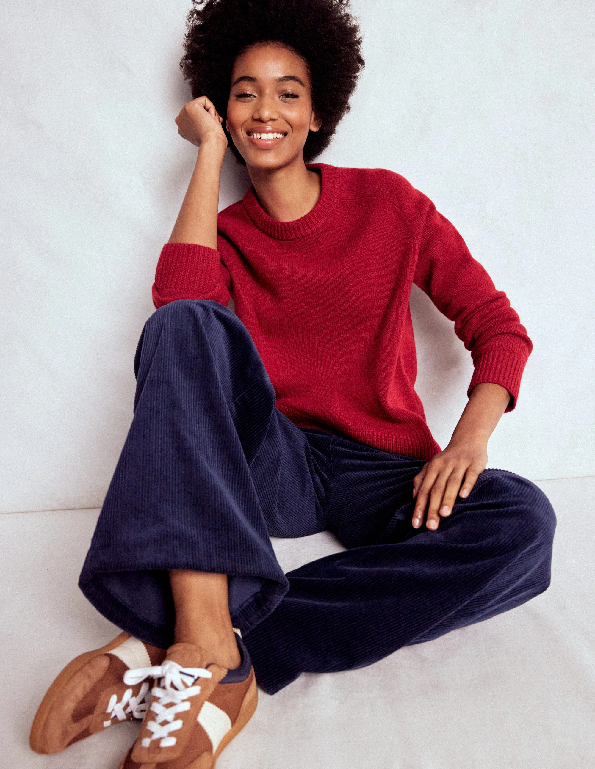 Marion Merino Jumper-Crimson Red - Image 5