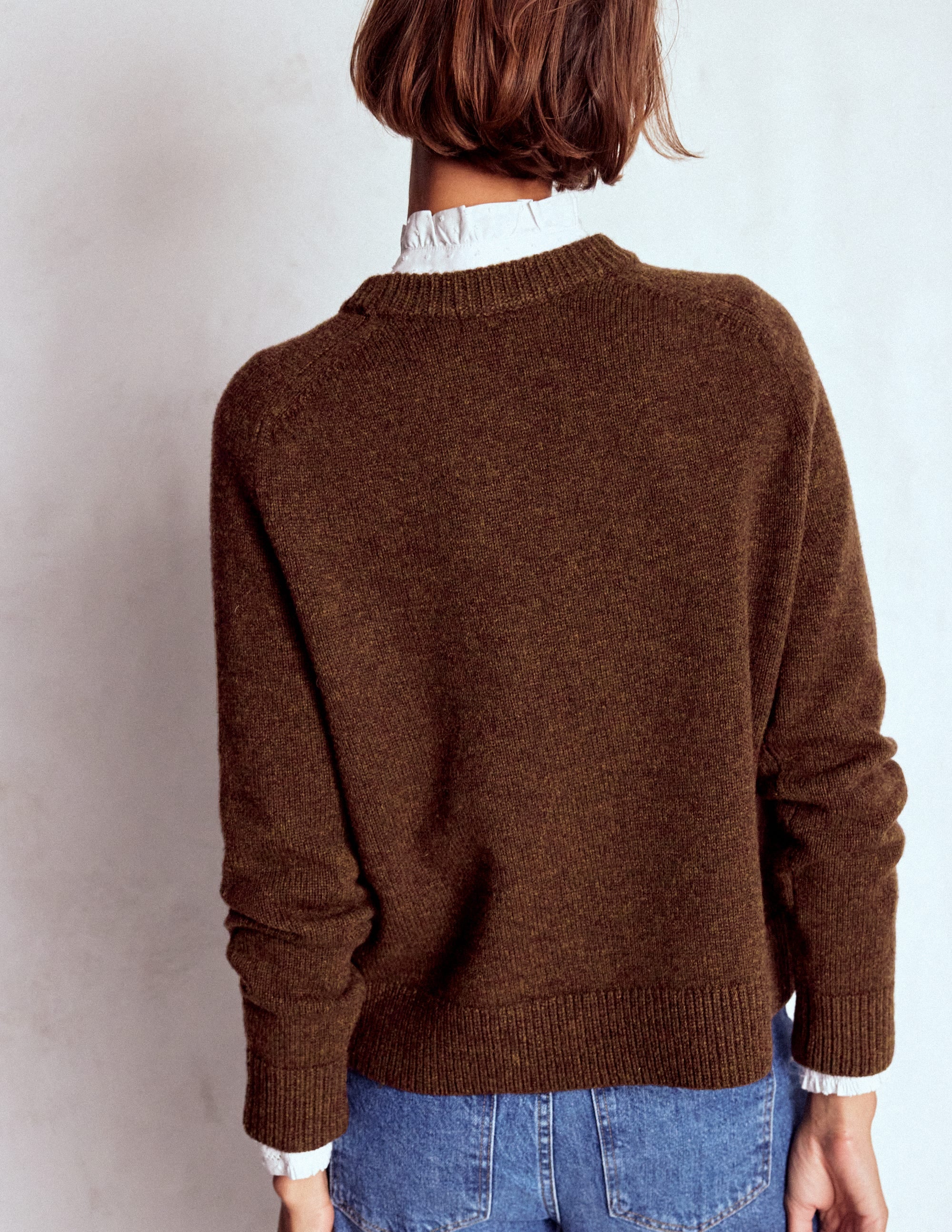 Marion Merino Jumper-Raw Umber - Image 3