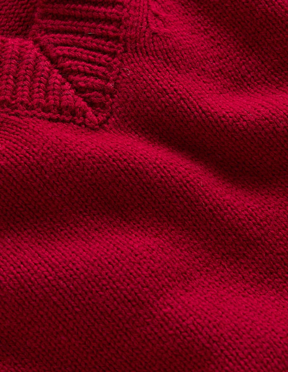 Marion Merino V-Neck Tank-Crimson Red - Image 7