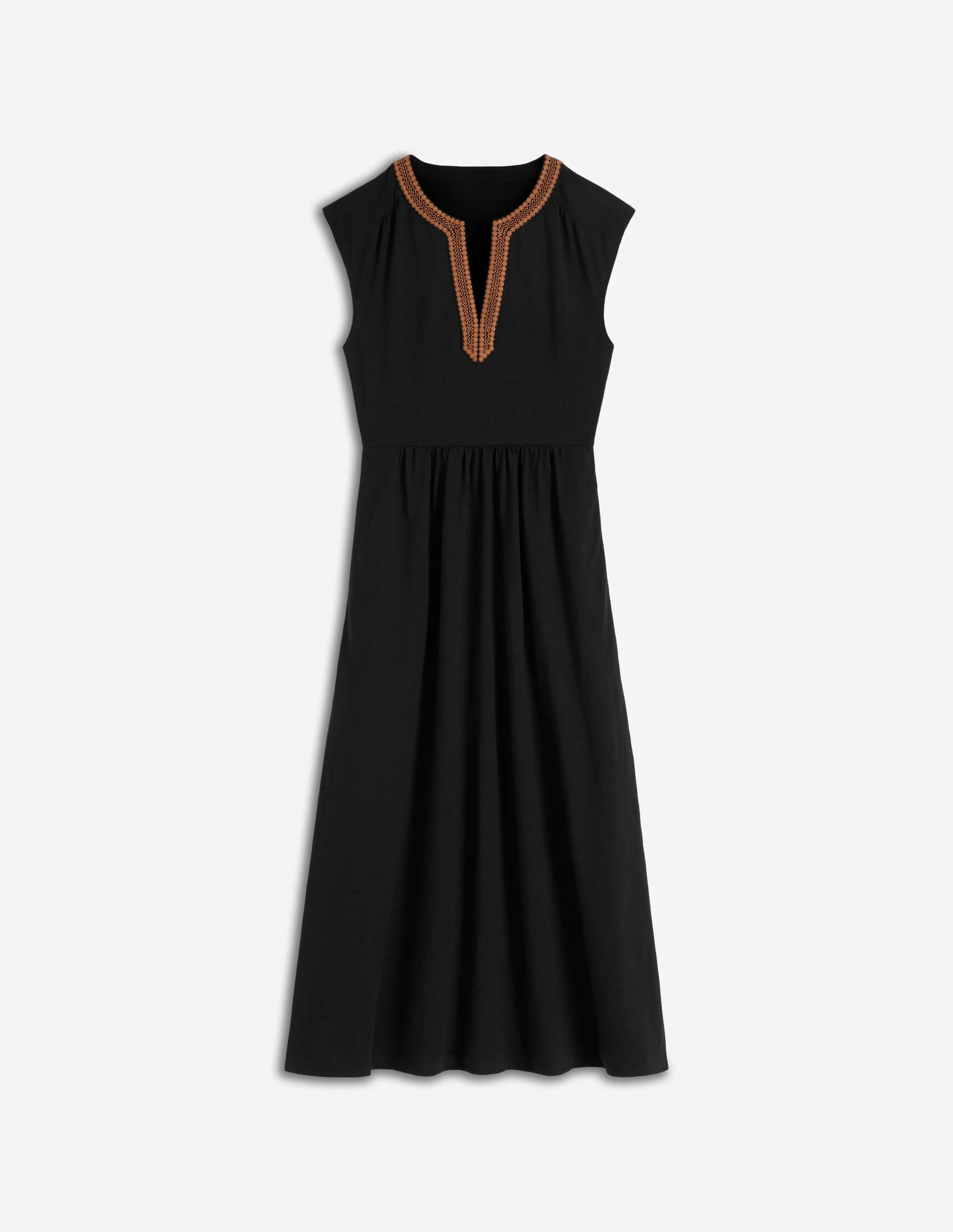 May Jersey Midi Dress-Black - Image 5