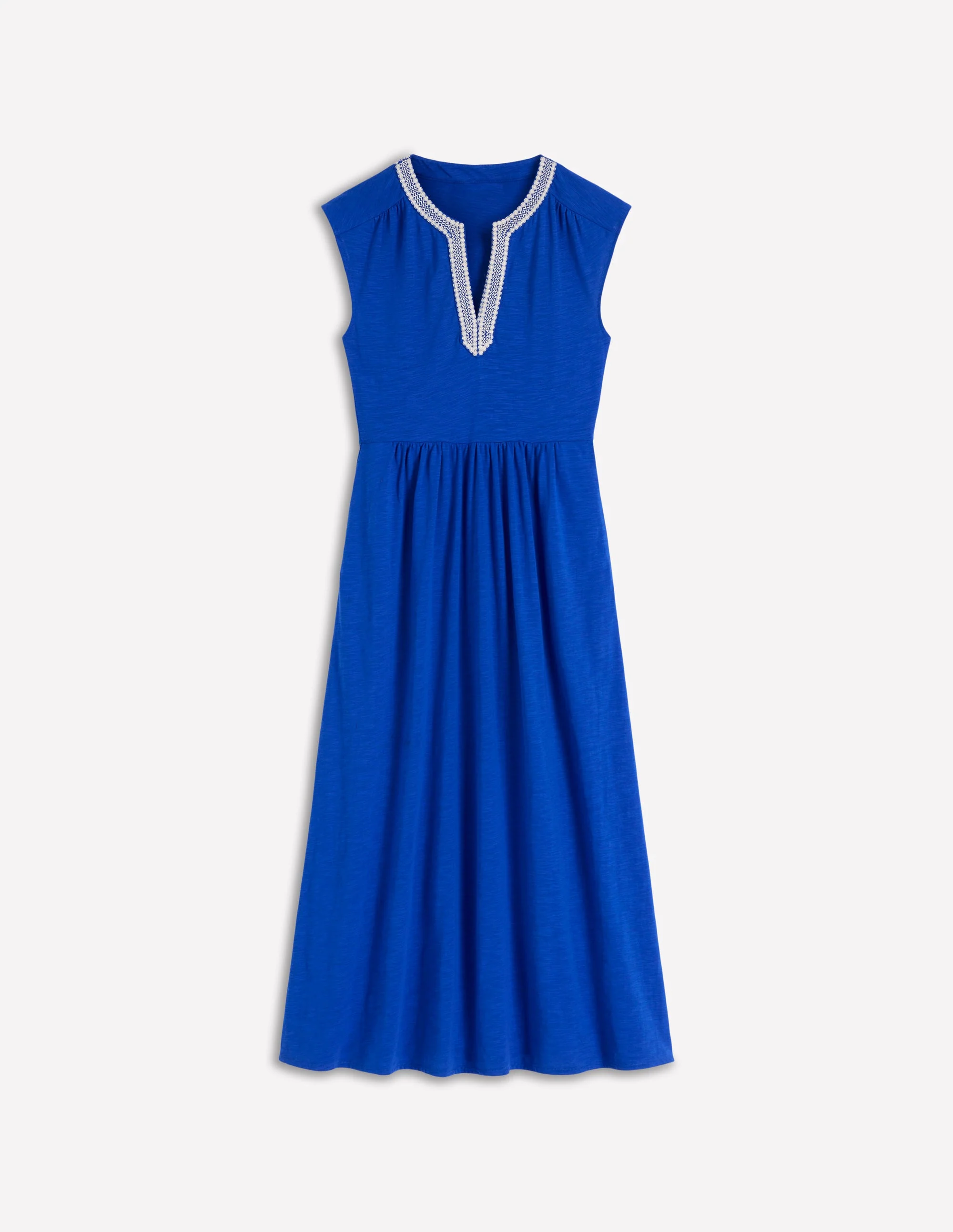 May Jersey Midi Dress-Bright Blue - Image 6