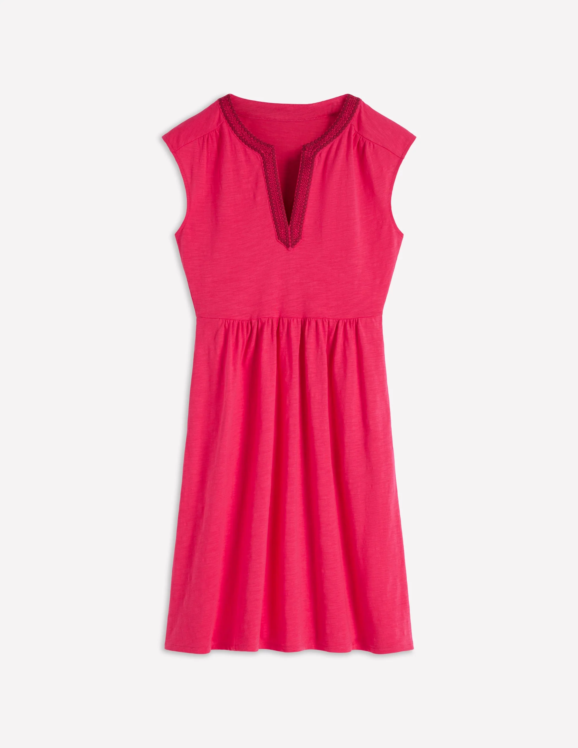 May Jersey Short Dress-Opulent Pink - Image 5